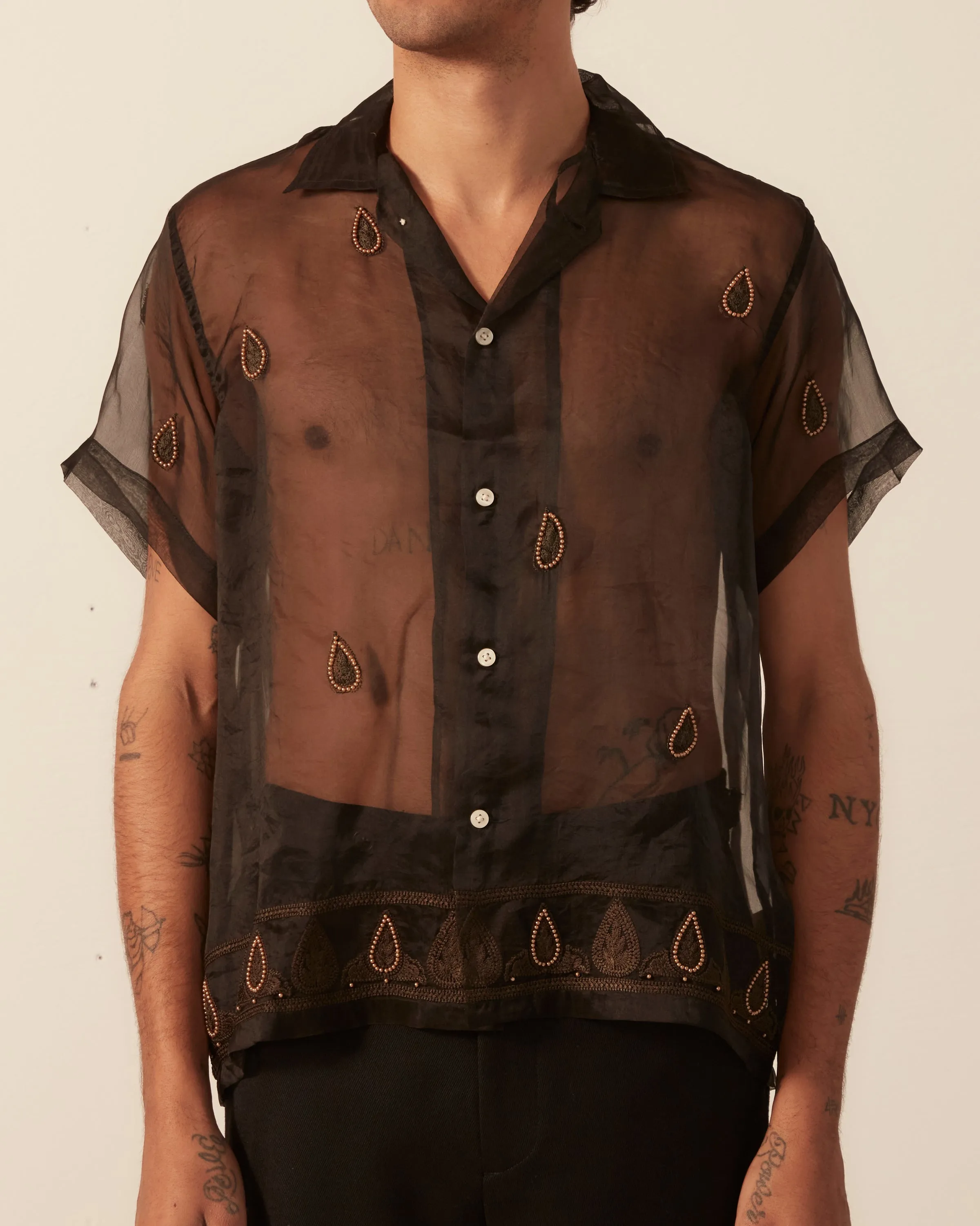 Pearl Paisley Short Sleeve Shirt sold by BODE product image thumbnail 2