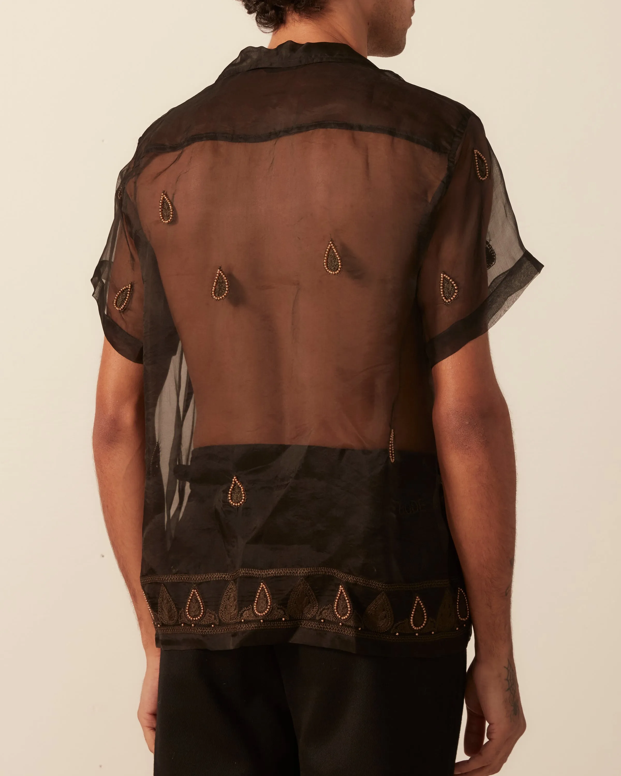 Pearl Paisley Short Sleeve Shirt sold by BODE product image thumbnail 4