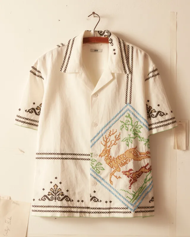 Buck and Hound Short Sleeve Shirt sold by BODE