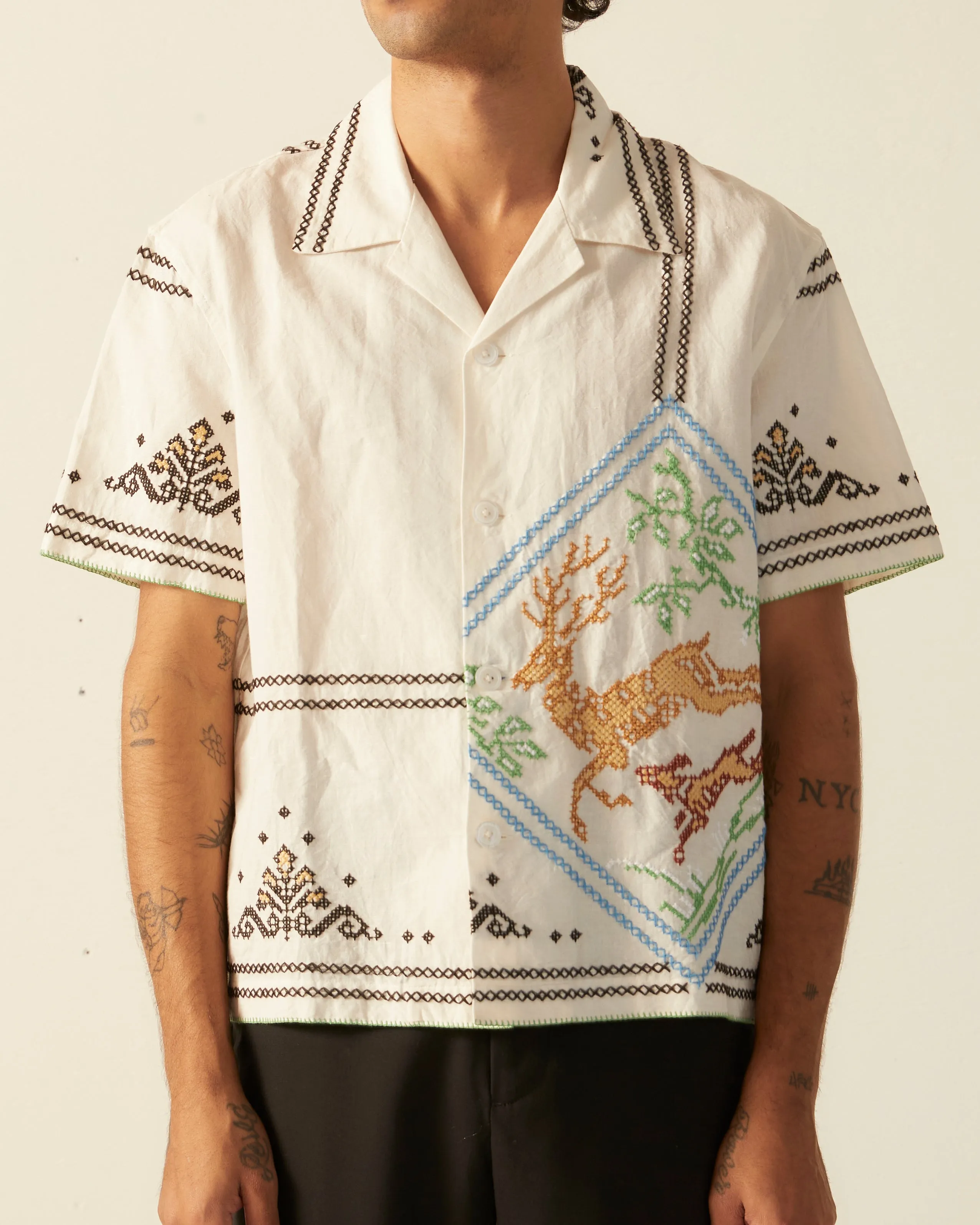 Buck and Hound Short Sleeve Shirt sold by BODE product image thumbnail 2