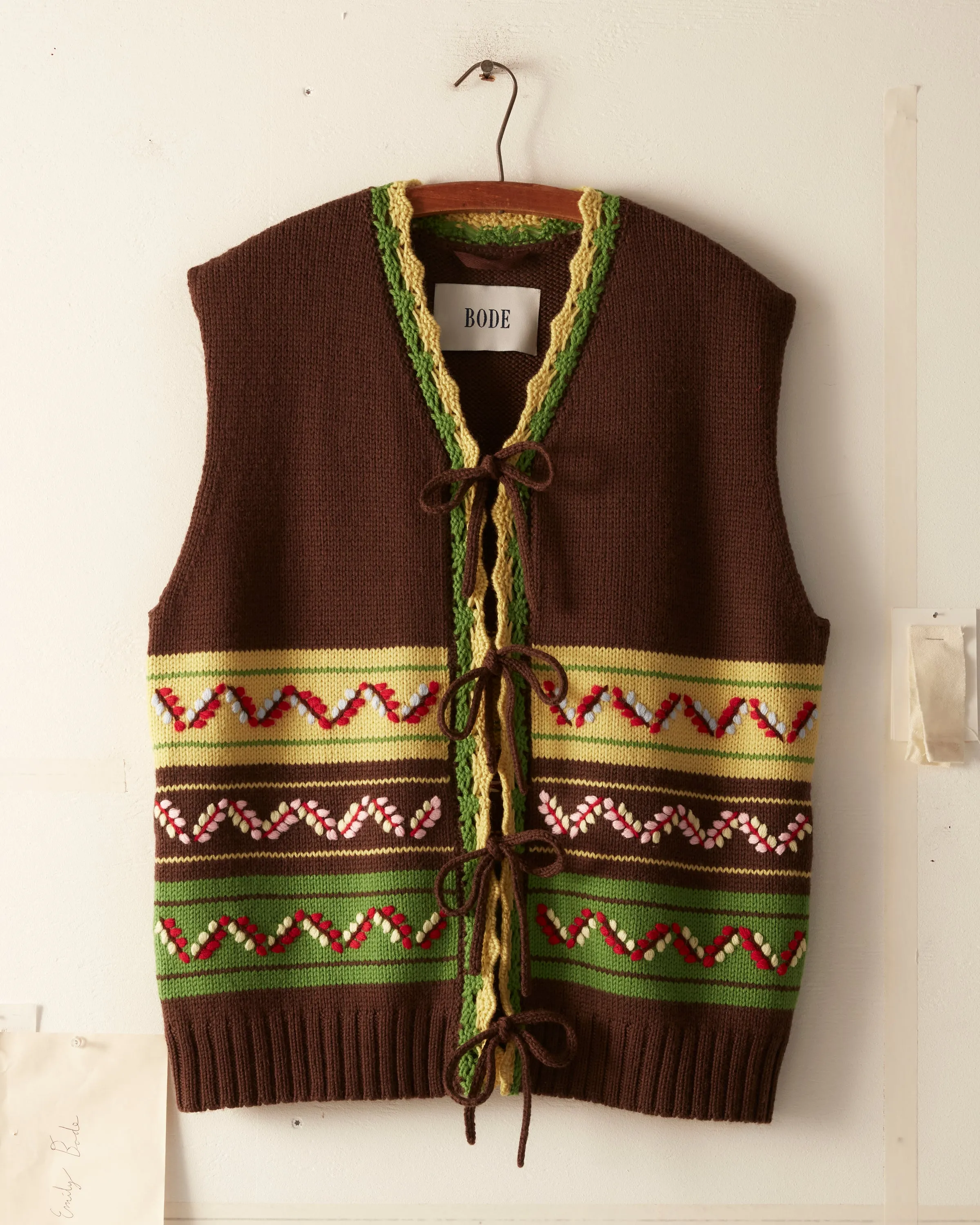 Foliage Vest sold by BODE