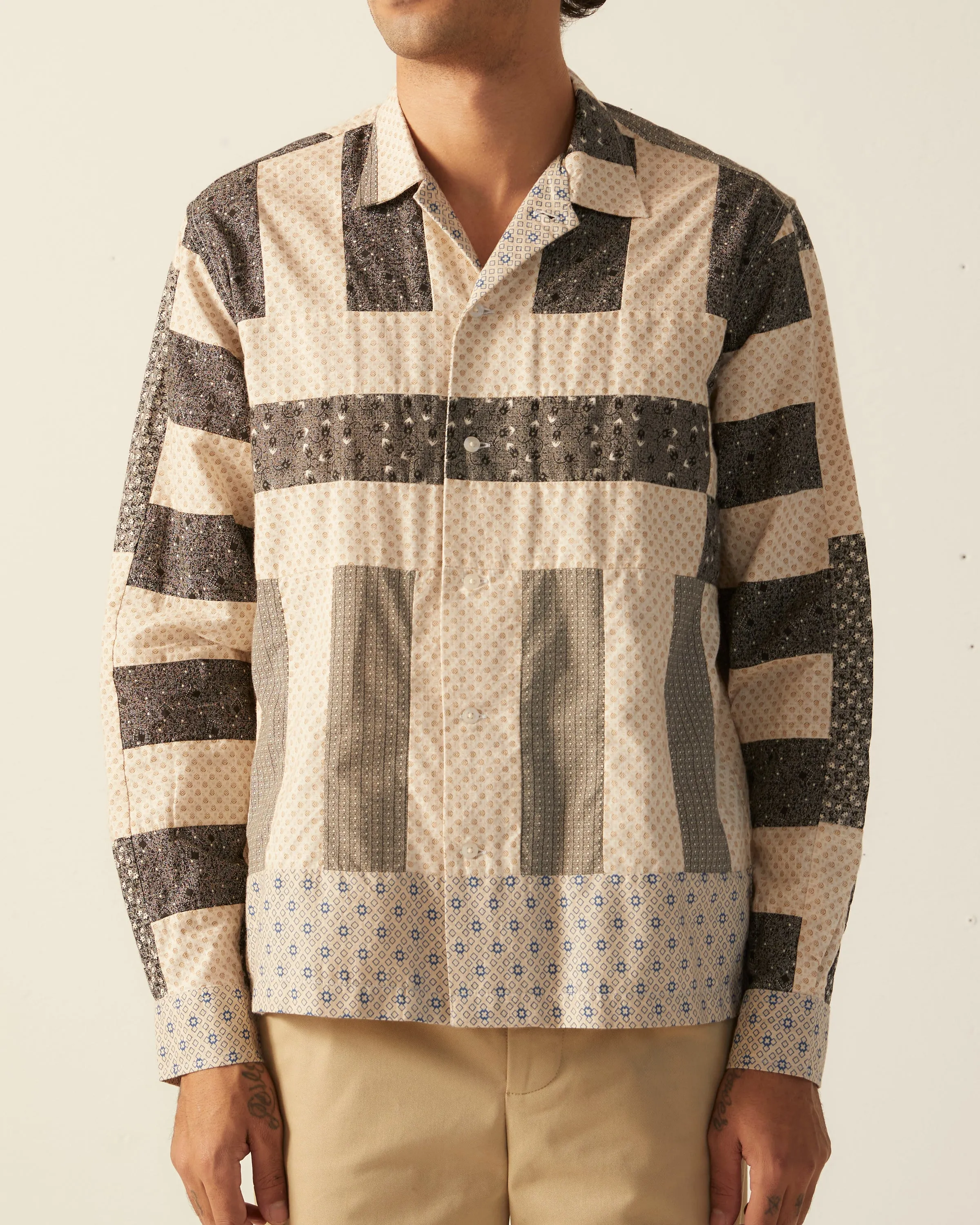 Bar Quilt Long Sleeve Shirt sold by BODE product image thumbnail 2