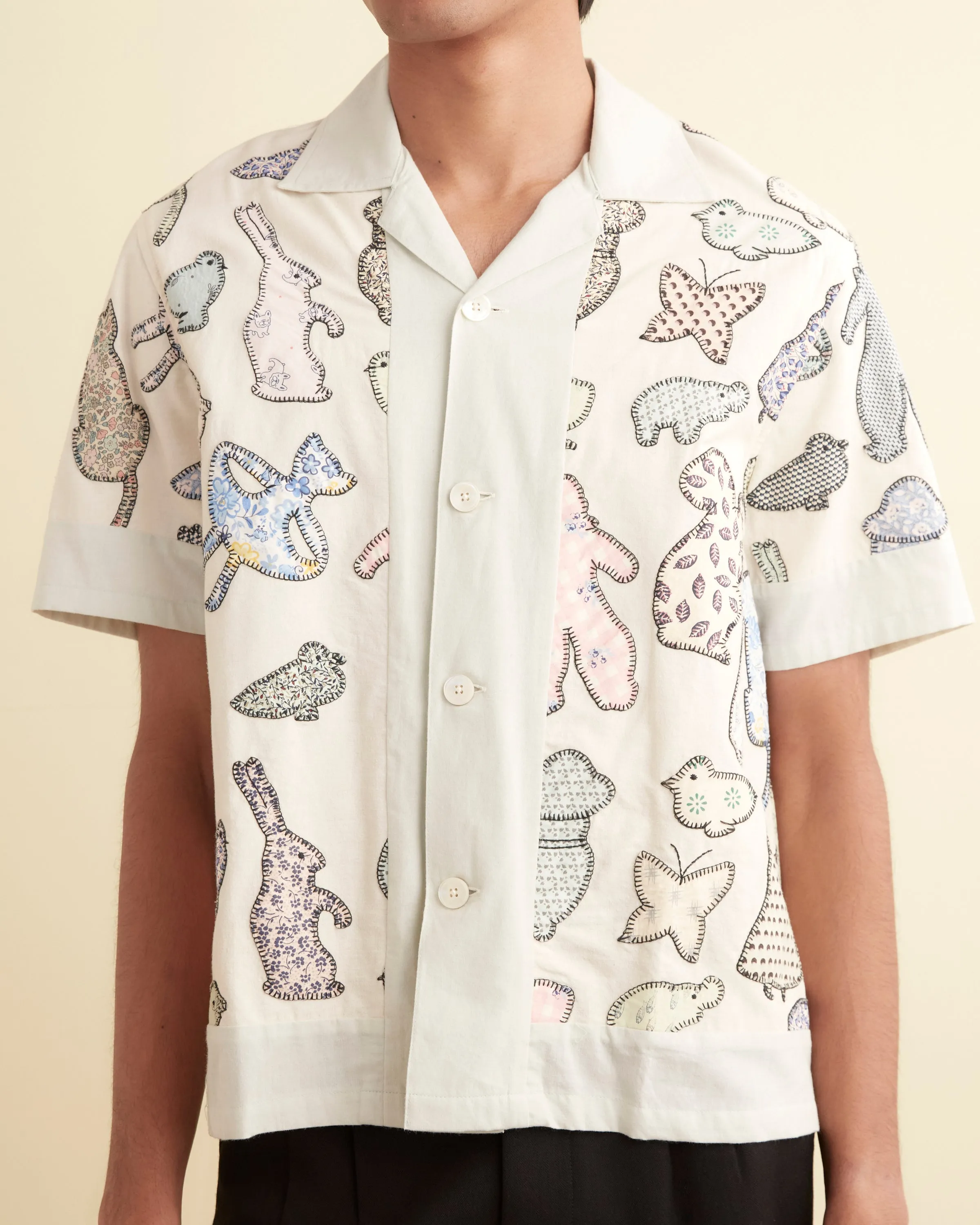 Appliqué Critter Short Sleeve Shirt sold by BODE product image thumbnail 2