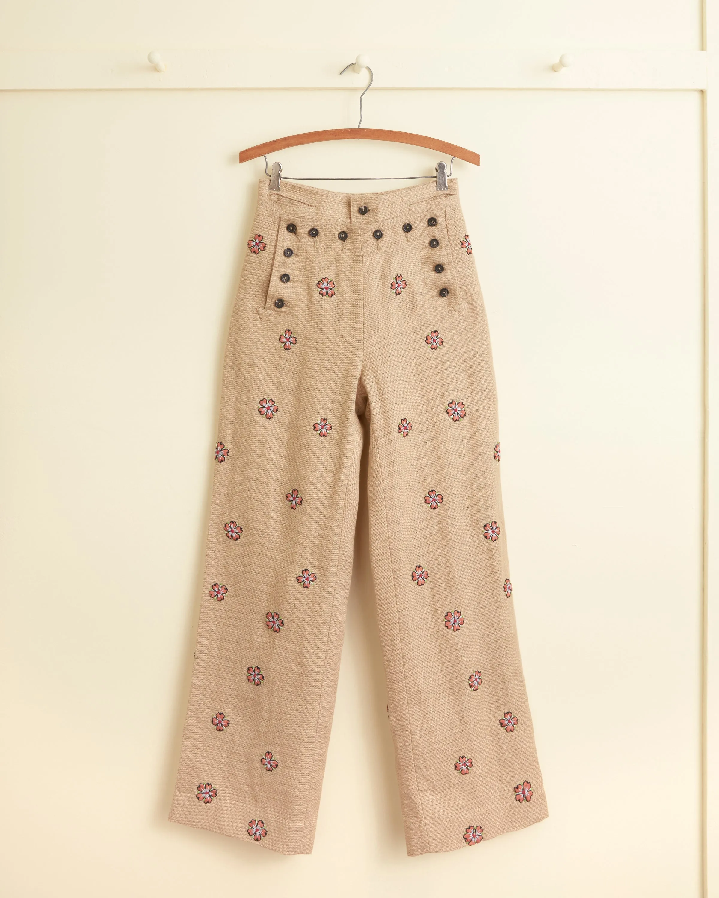 Embroidered Waxflower Trousers sold by BODE product image thumbnail 4