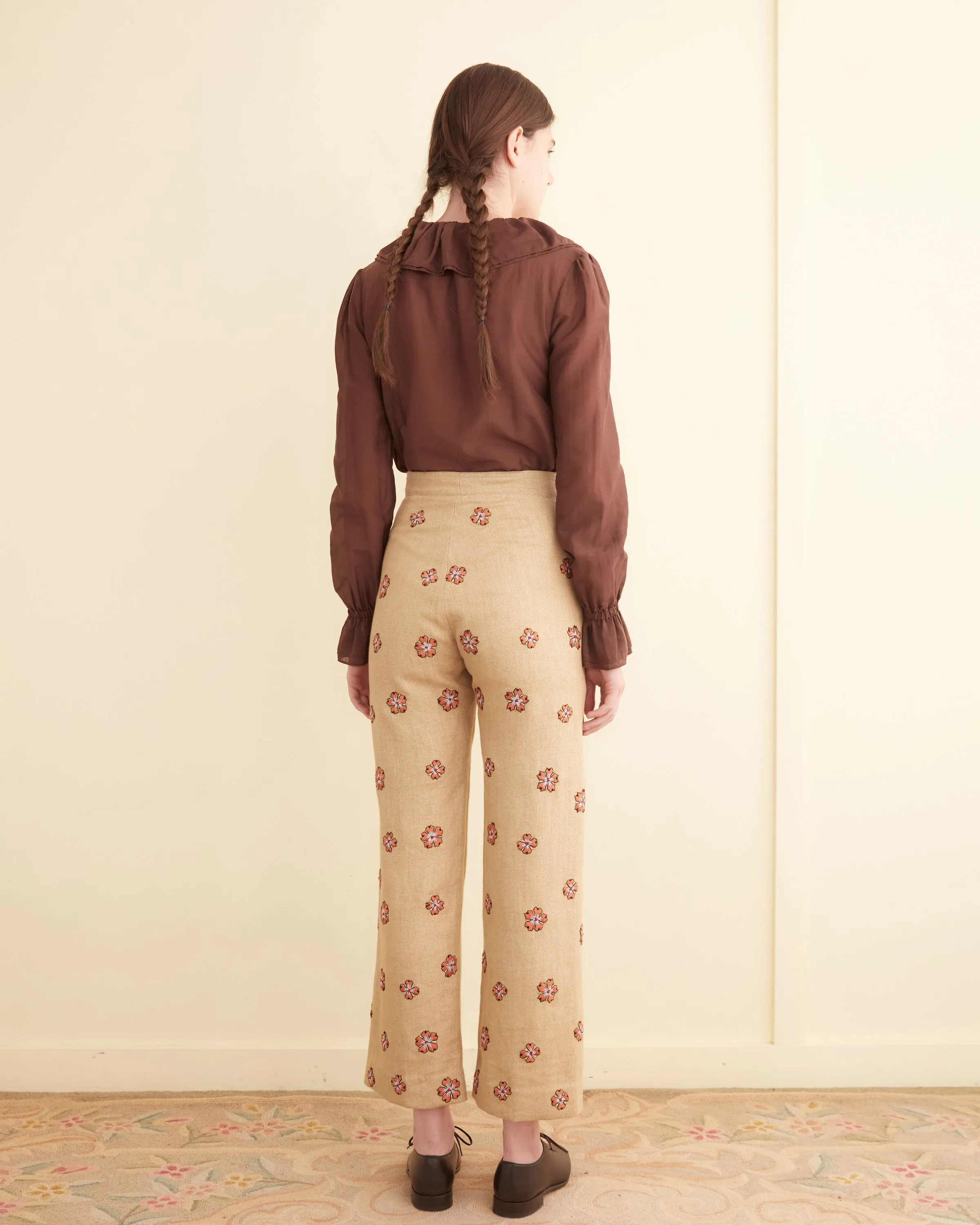 Embroidered Waxflower Trousers sold by BODE product image thumbnail 3