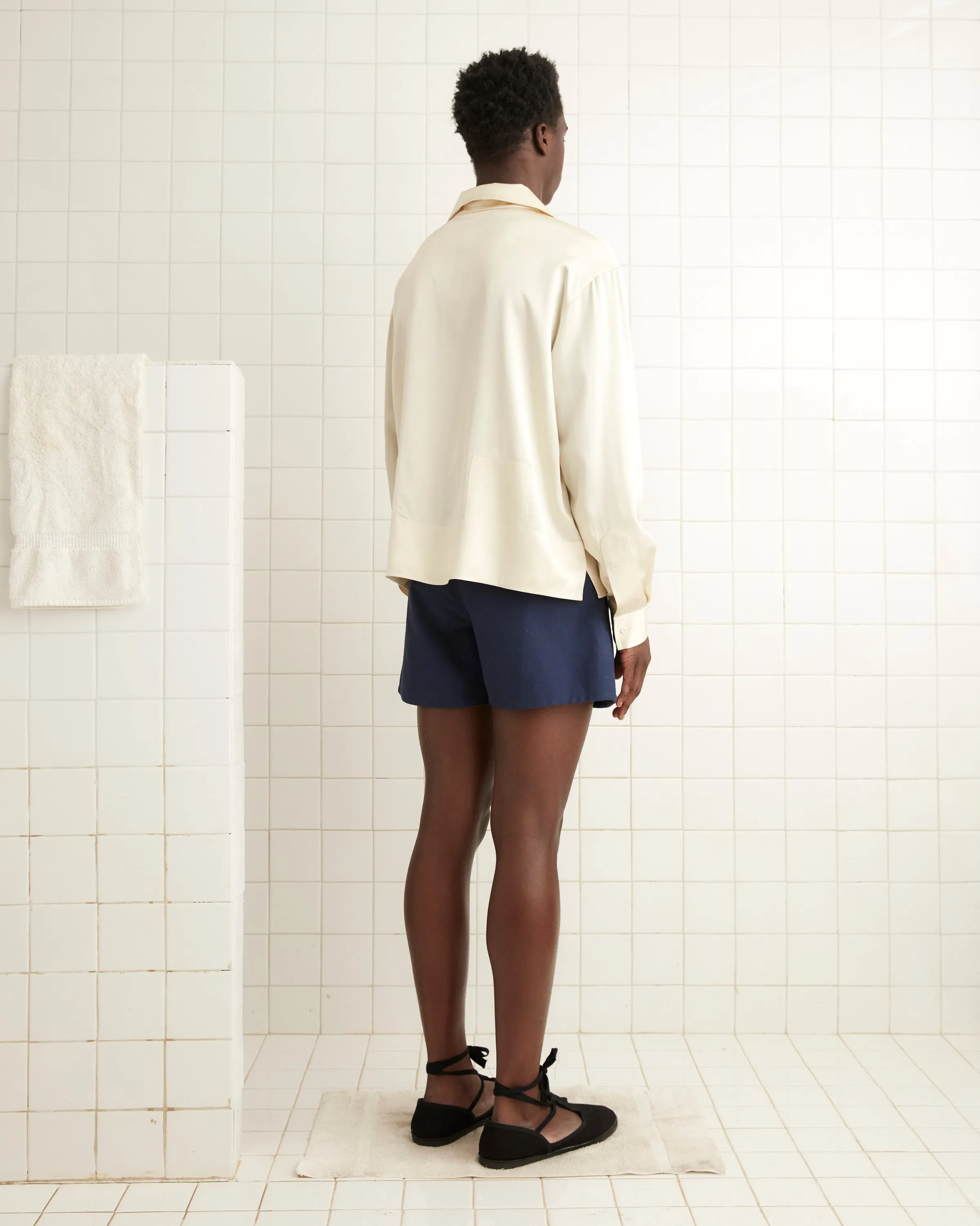 Maze Long Sleeve Shirt - Cream sold by BODE product image thumbnail 3