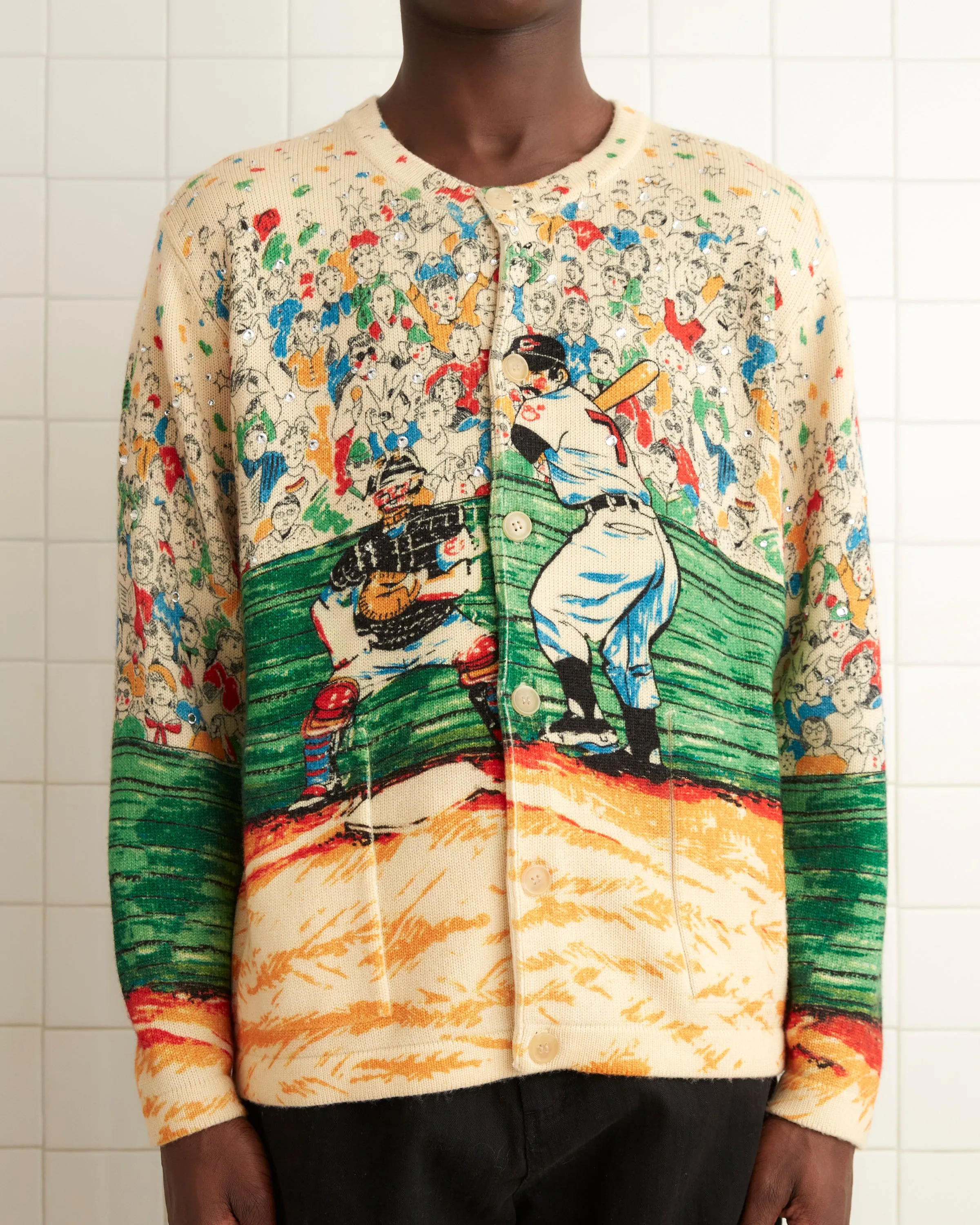 Slugger Cardigan sold by BODE product image thumbnail 2