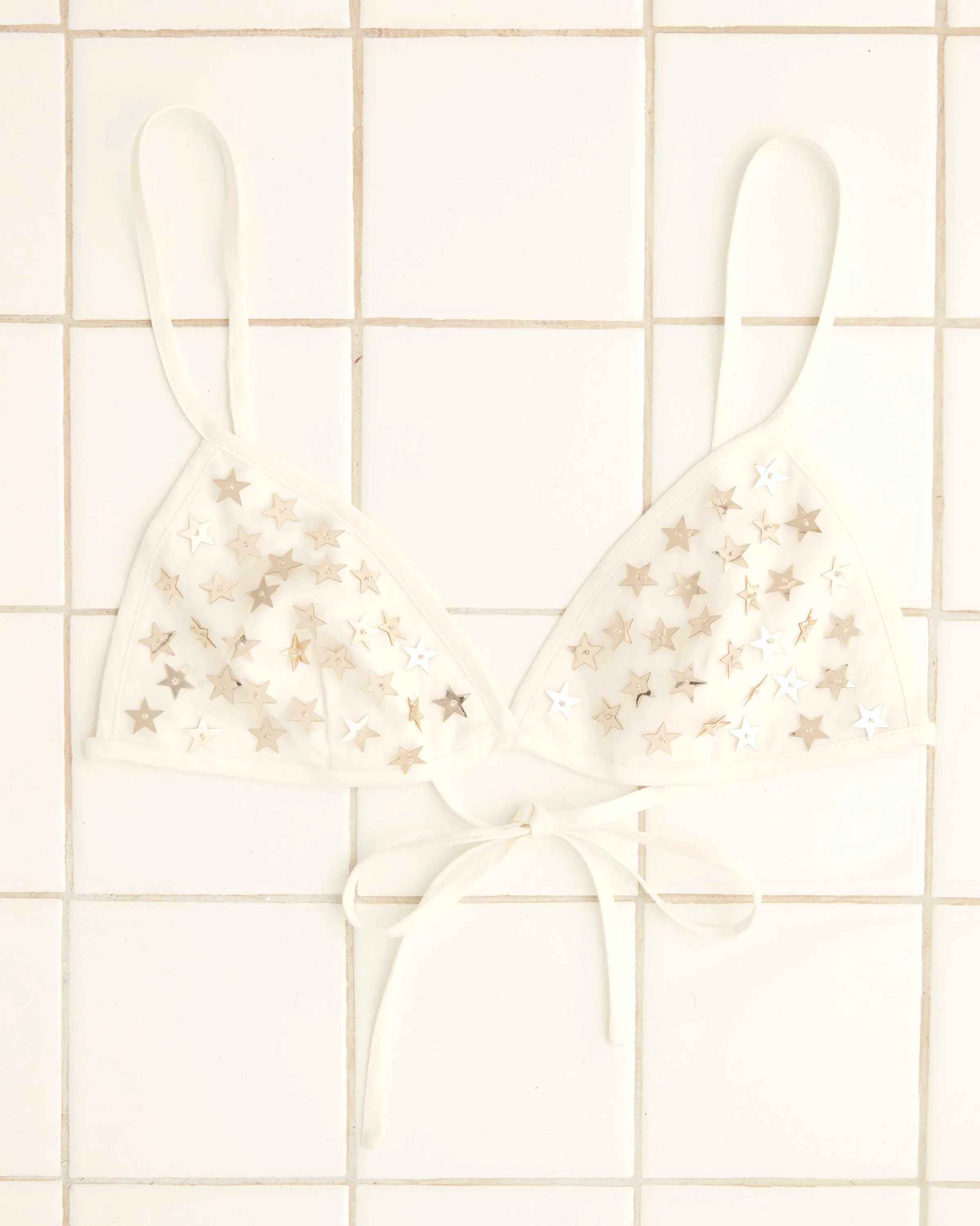 Sequin Spangled Bra sold by BODE