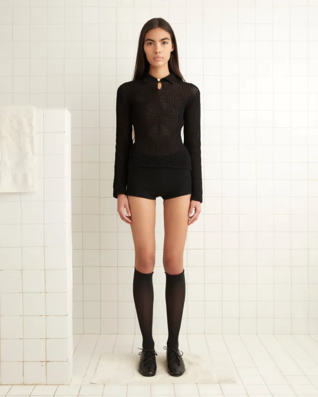 Willows Pullover - Black sold by BODE