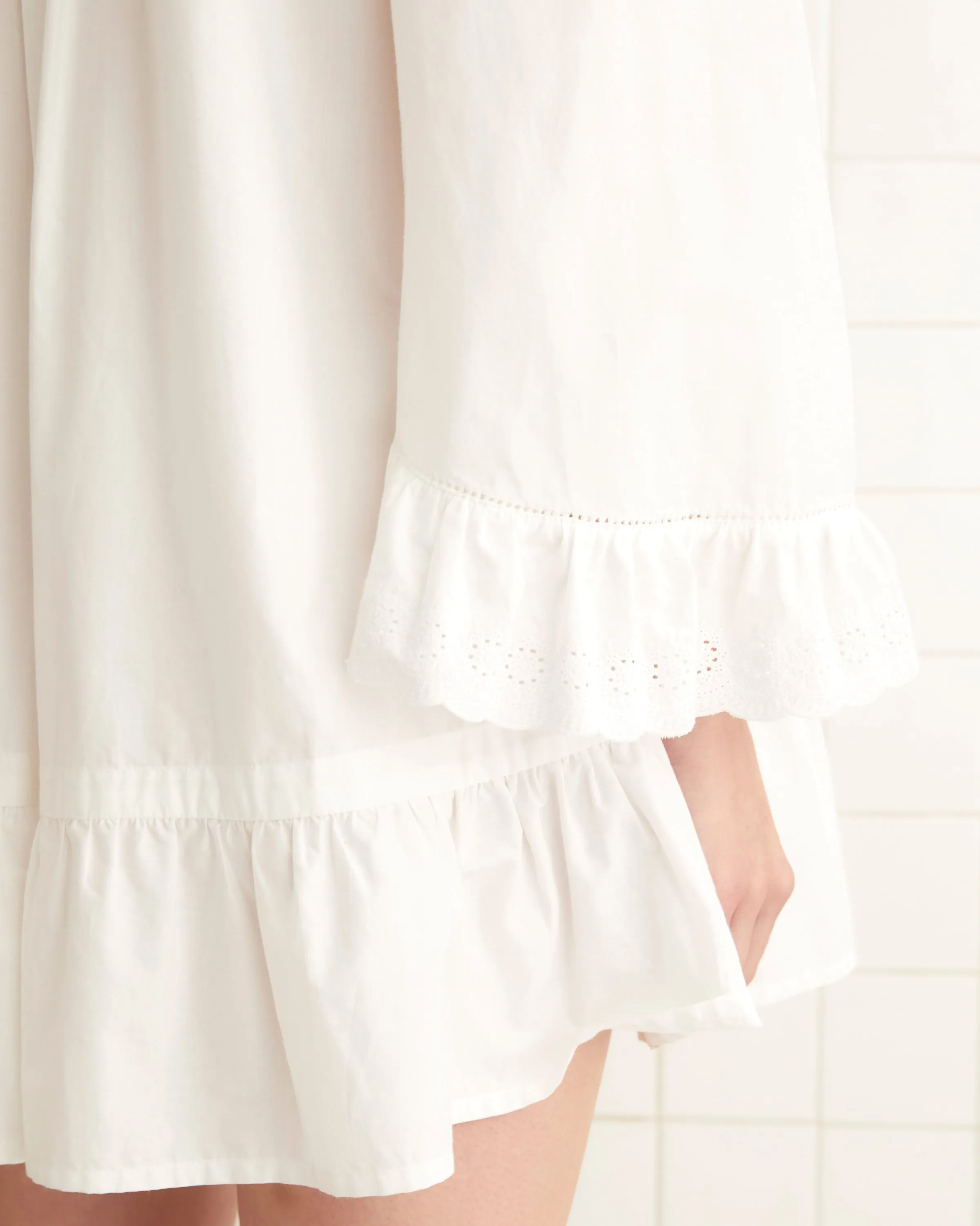 Petaluma Dress - White sold by BODE product image thumbnail 4