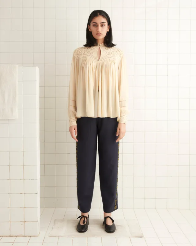 Threadwork Tippet Blouse sold by BODE