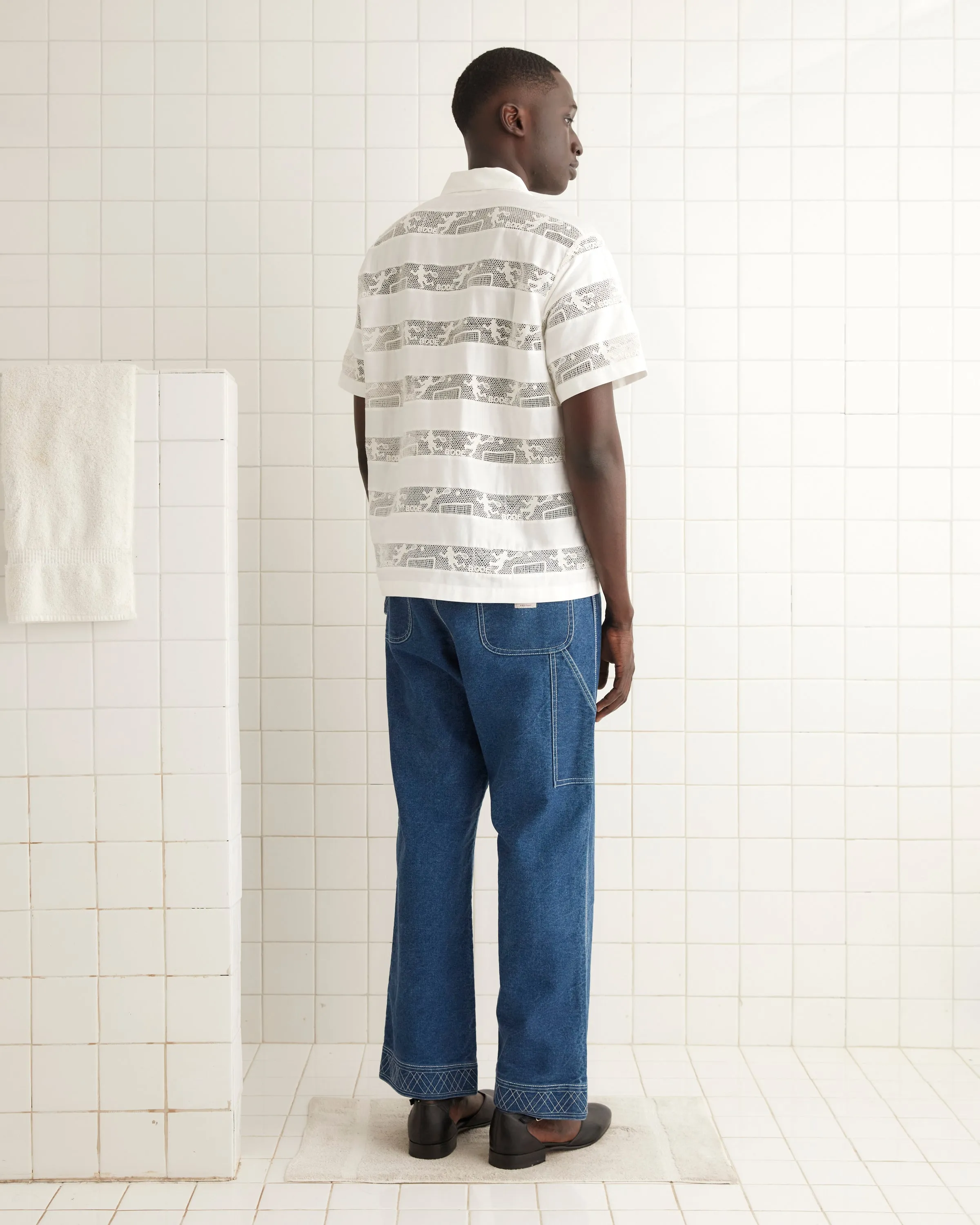 Tennis Lace Short Sleeve Shirt sold by BODE product image thumbnail 3