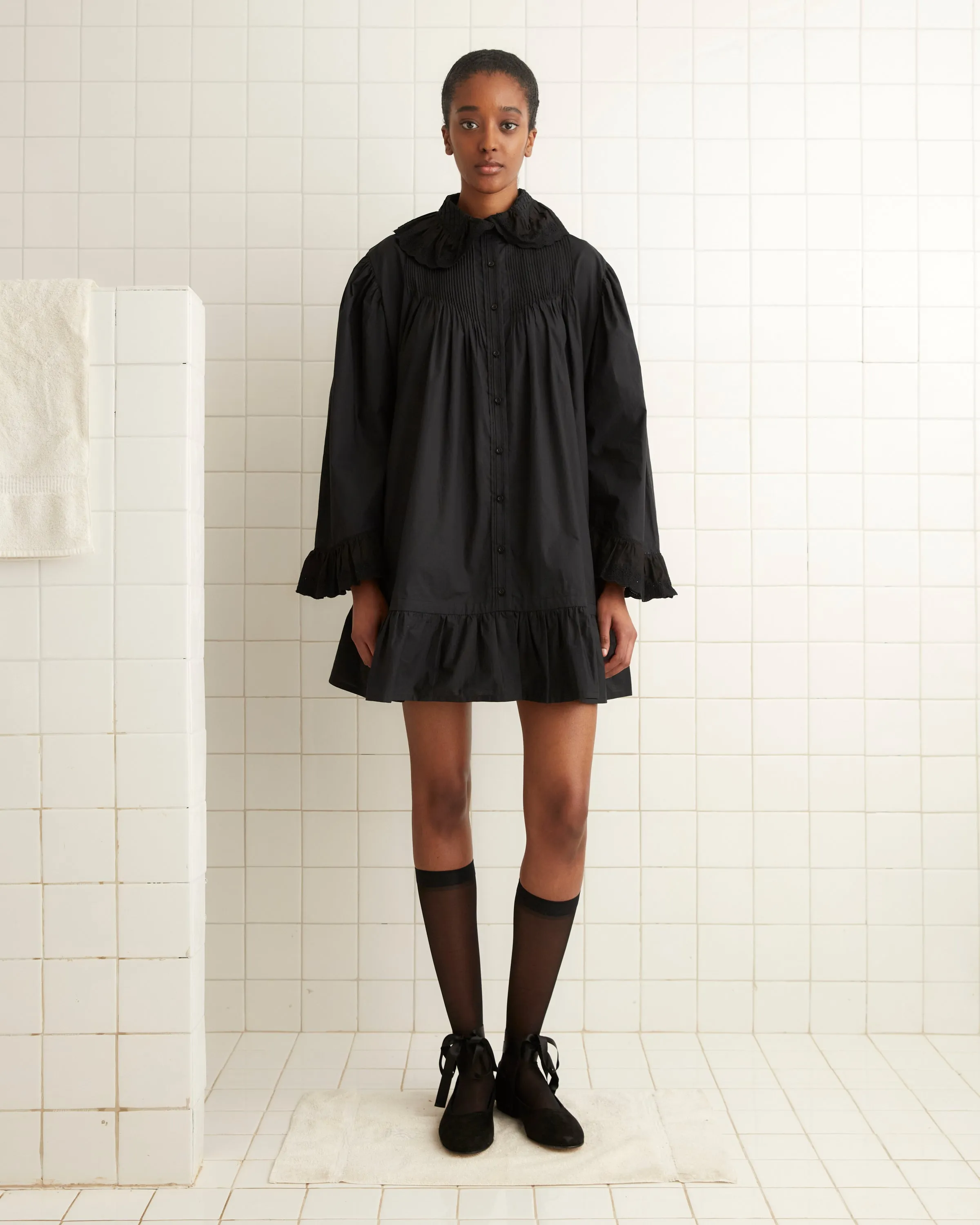 Petaluma Dress - Black sold by BODE