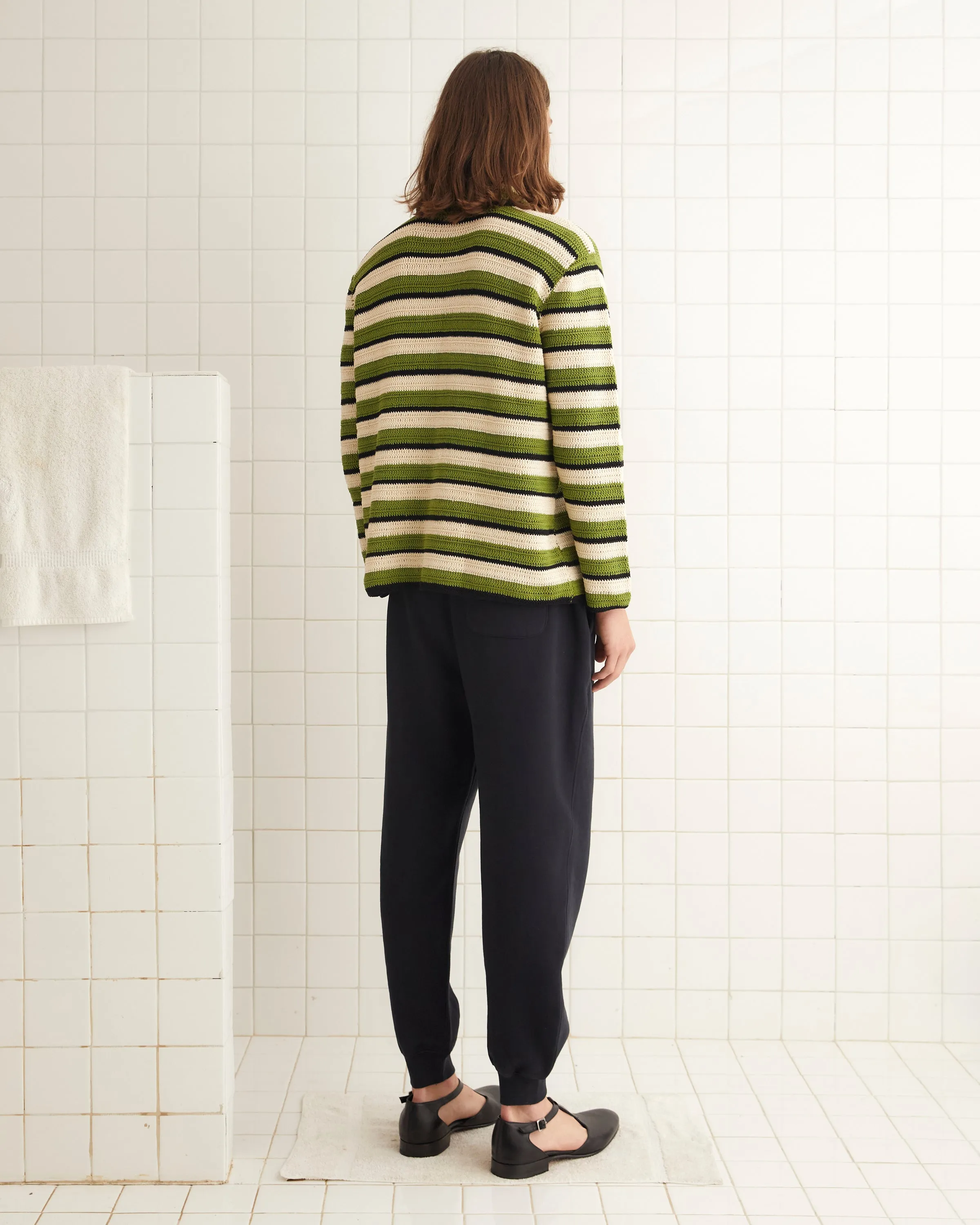 Weedy Crochet Long Sleeve Shirt sold by BODE product image thumbnail 3