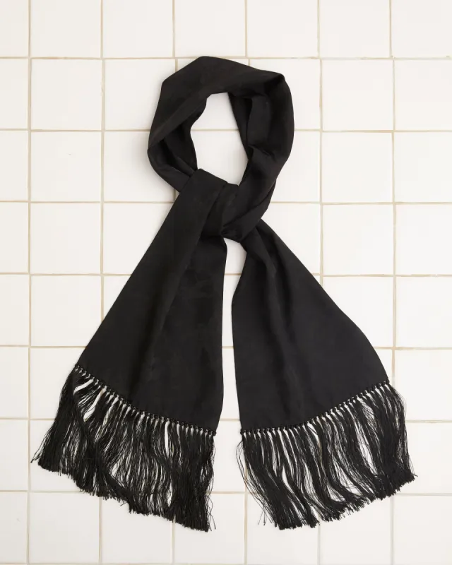 Football Jacquard Scarf - Black made by BODE