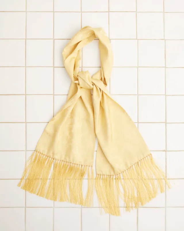 Football Jacquard Scarf - Yellow made by BODE