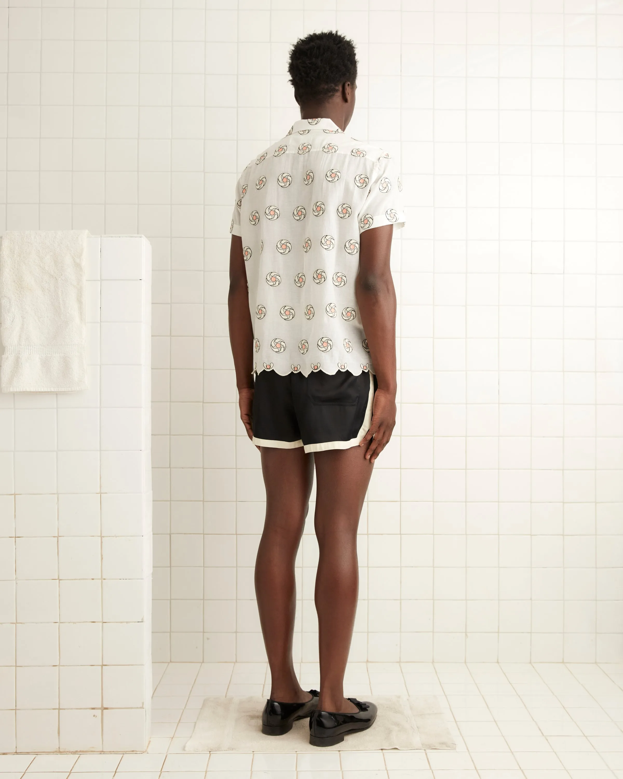 Floral Aperture Short Sleeve Shirt sold by BODE product image thumbnail 3