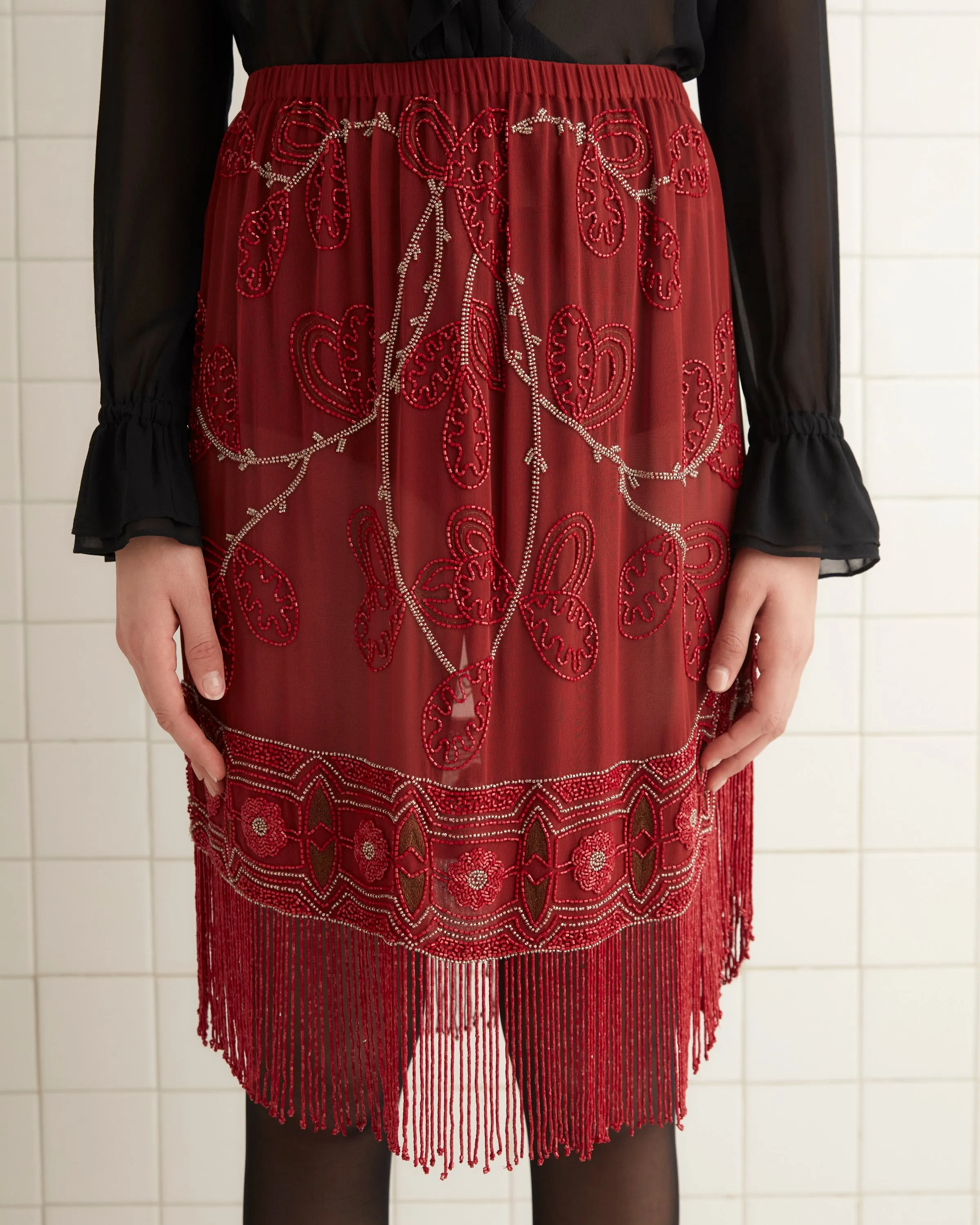 Beaded Ilex Skirt sold by BODE product image thumbnail 2