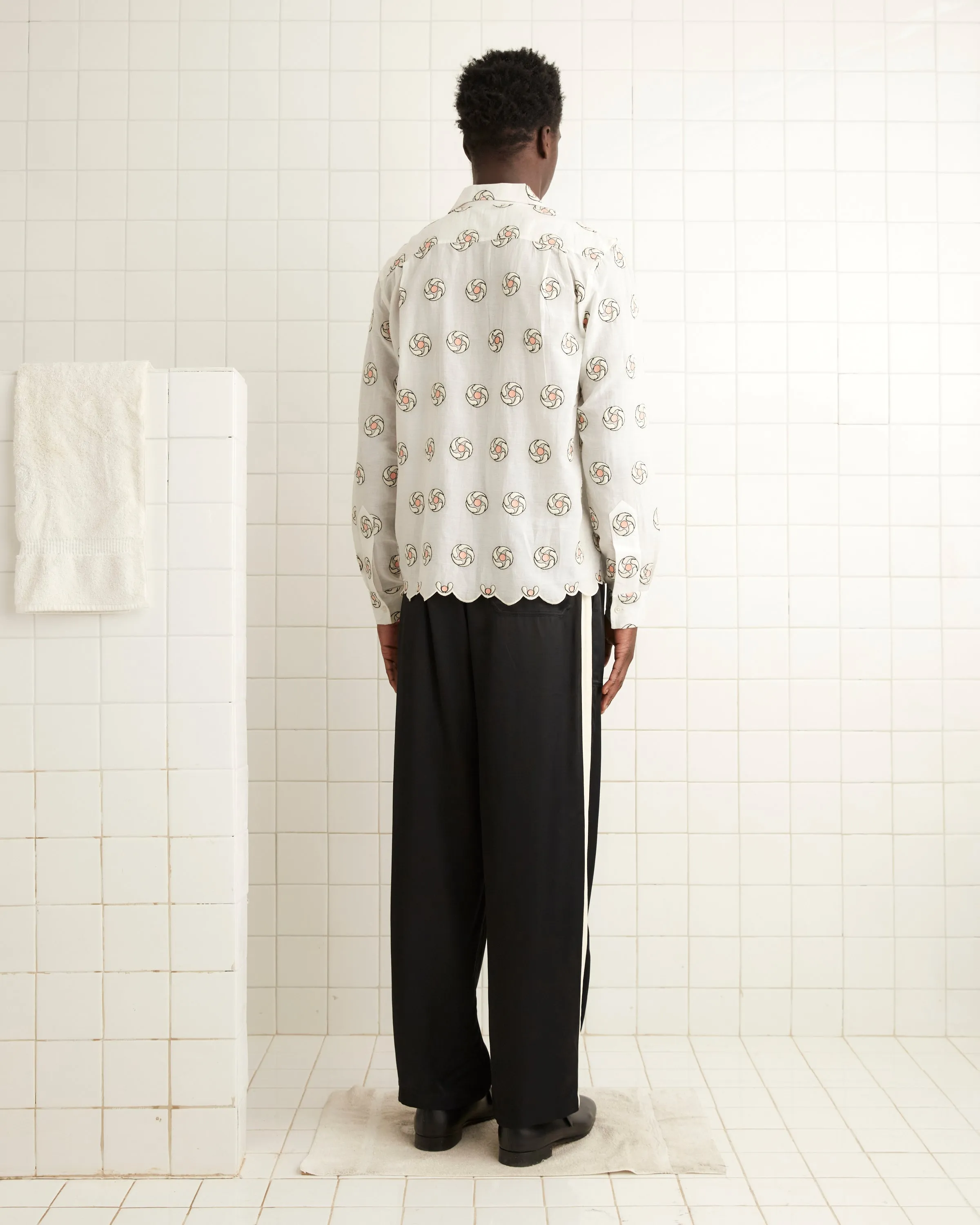 Floral Aperture Long Sleeve Shirt sold by BODE product image thumbnail 3