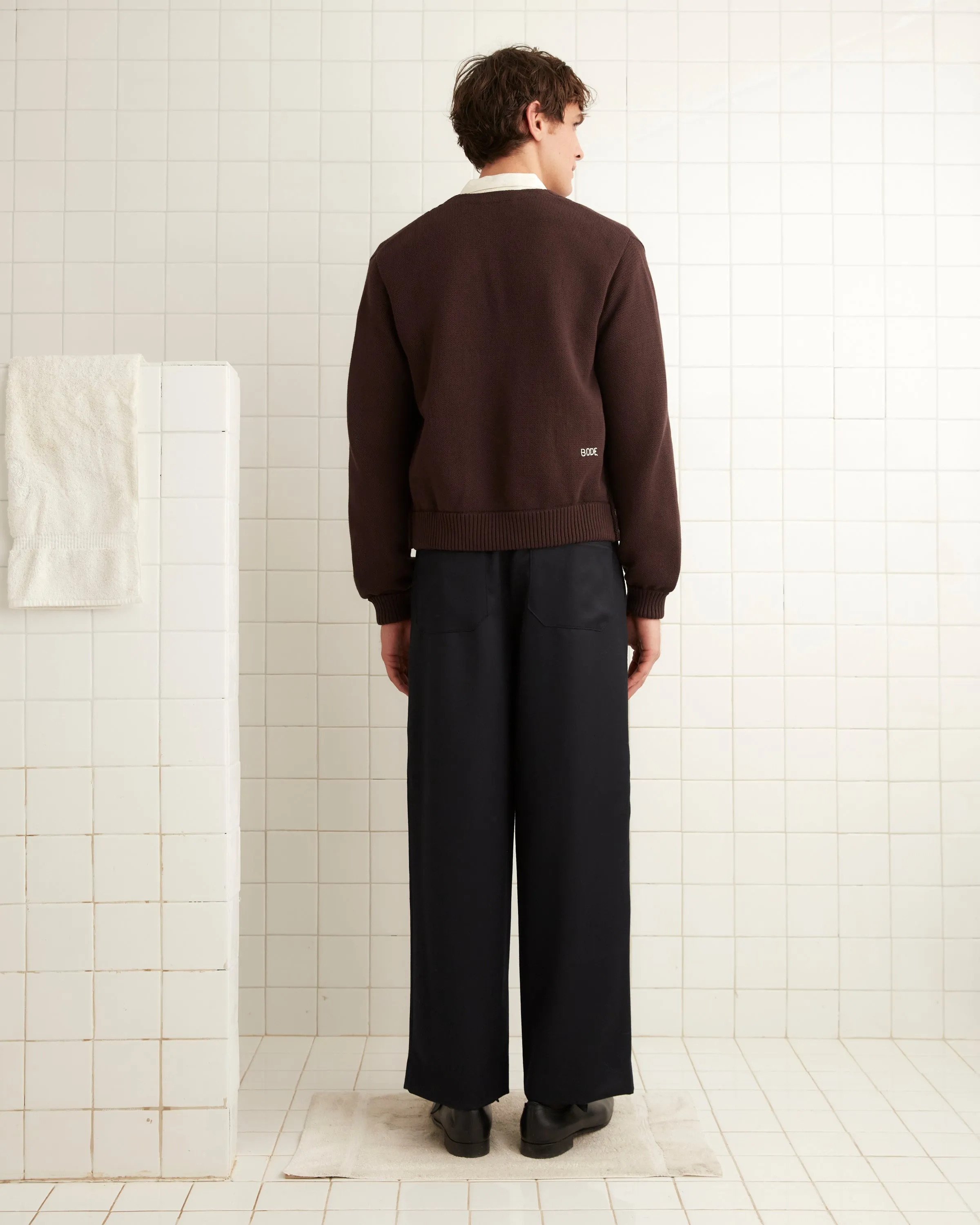 Double-Breasted Cardigan - Dark Brown sold by BODE product image thumbnail 3