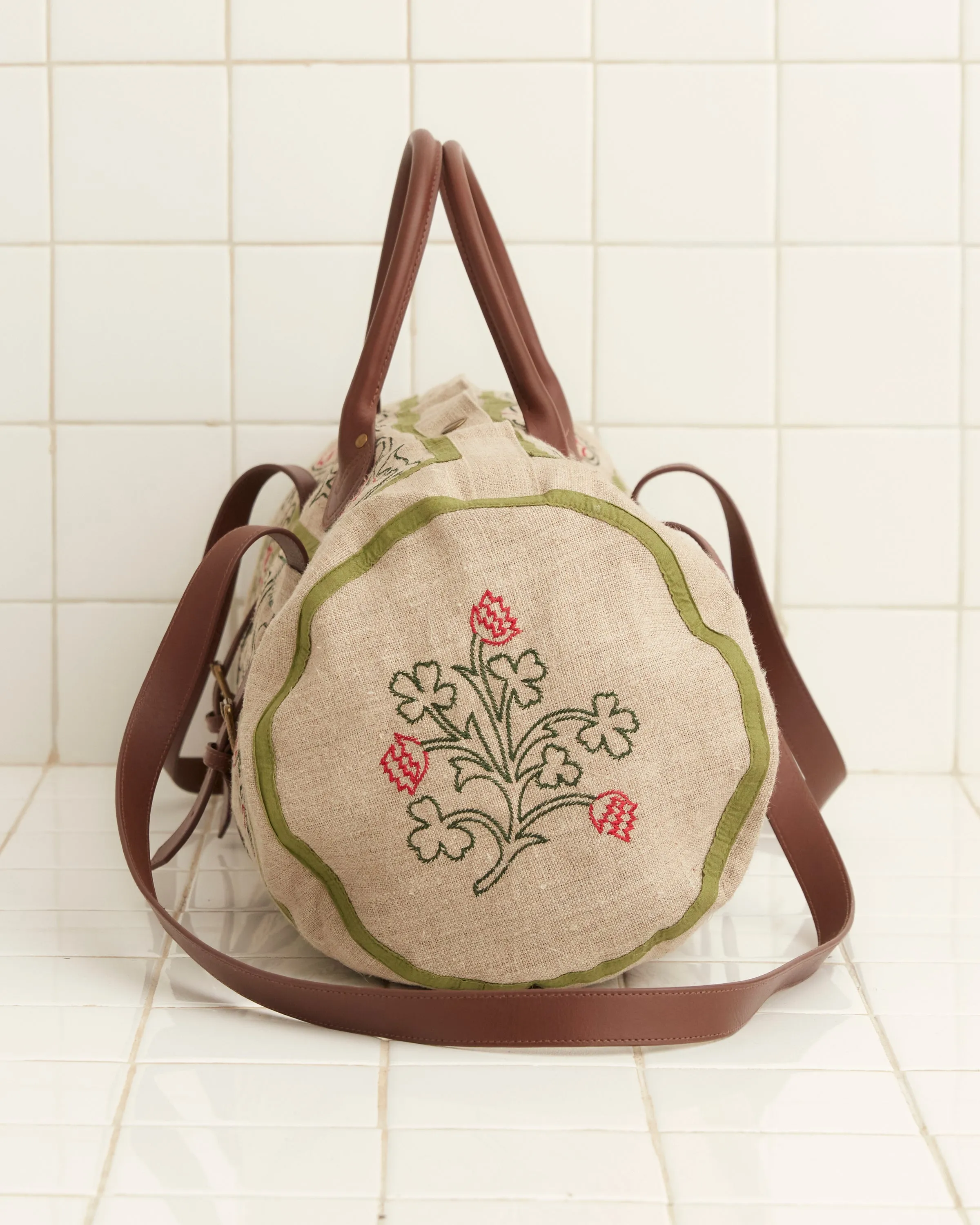 Embroidered Trumpetflower Duffle Bag sold by BODE product image thumbnail 3