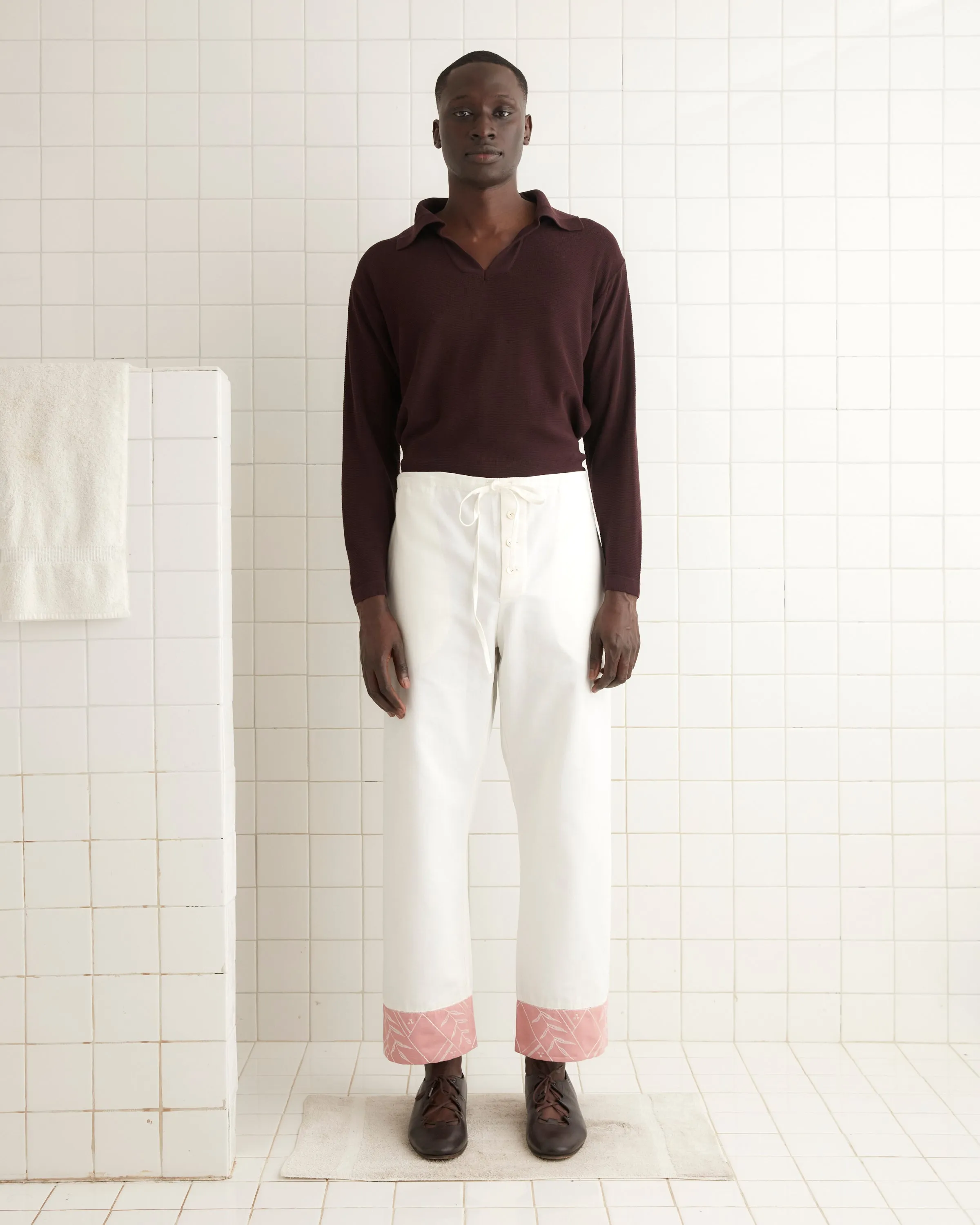 Fern Relief Trousers sold by BODE