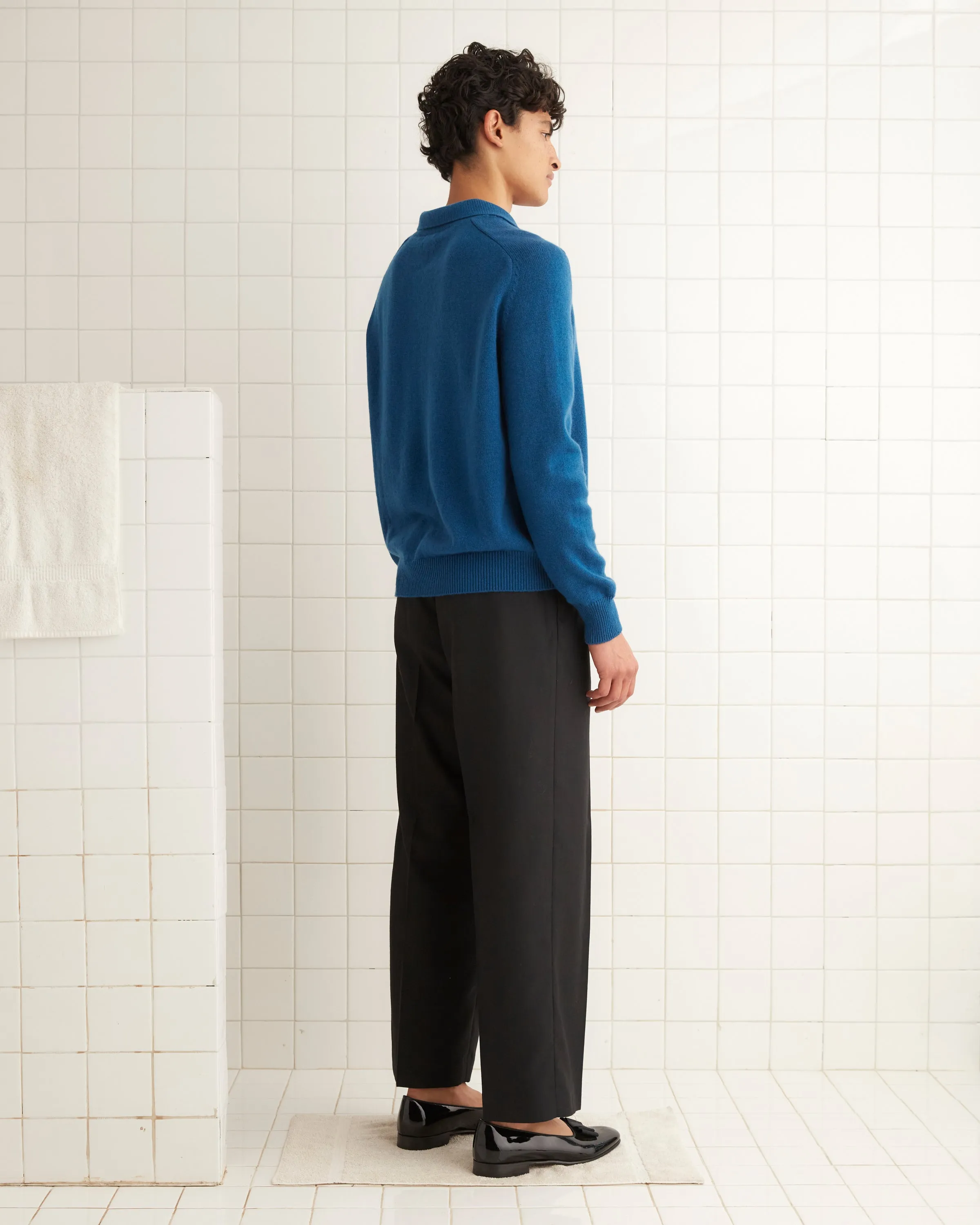 Cashmere Polo - Ocean sold by BODE product image thumbnail 3