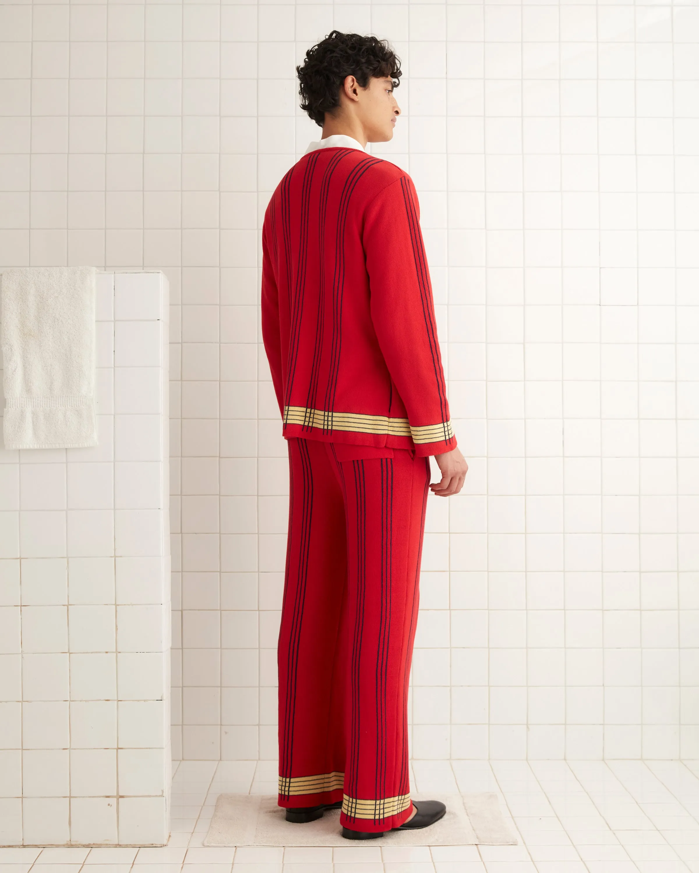 Treble Plaid Cardigan sold by BODE product image thumbnail 3