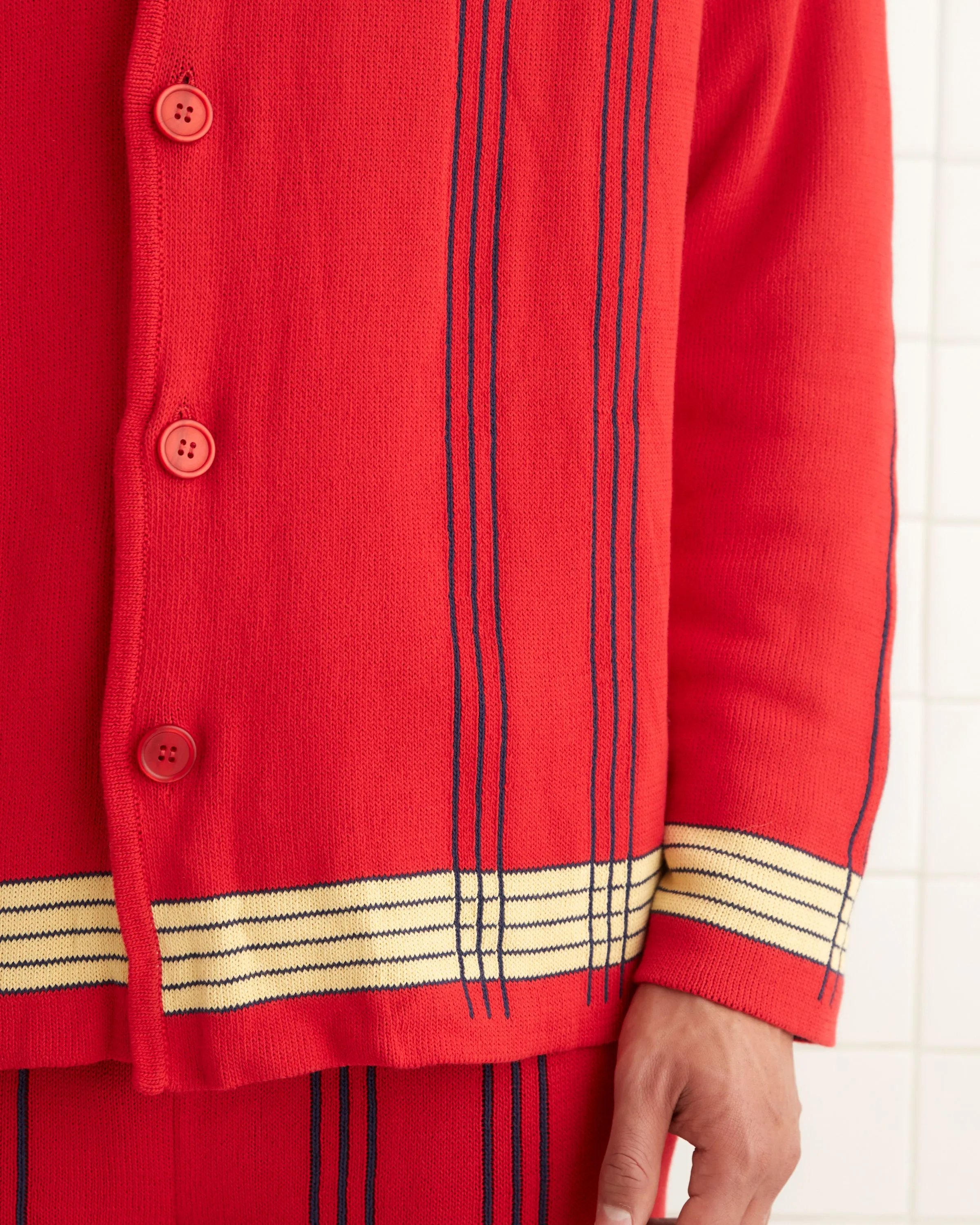 Treble Plaid Cardigan sold by BODE product image thumbnail 2