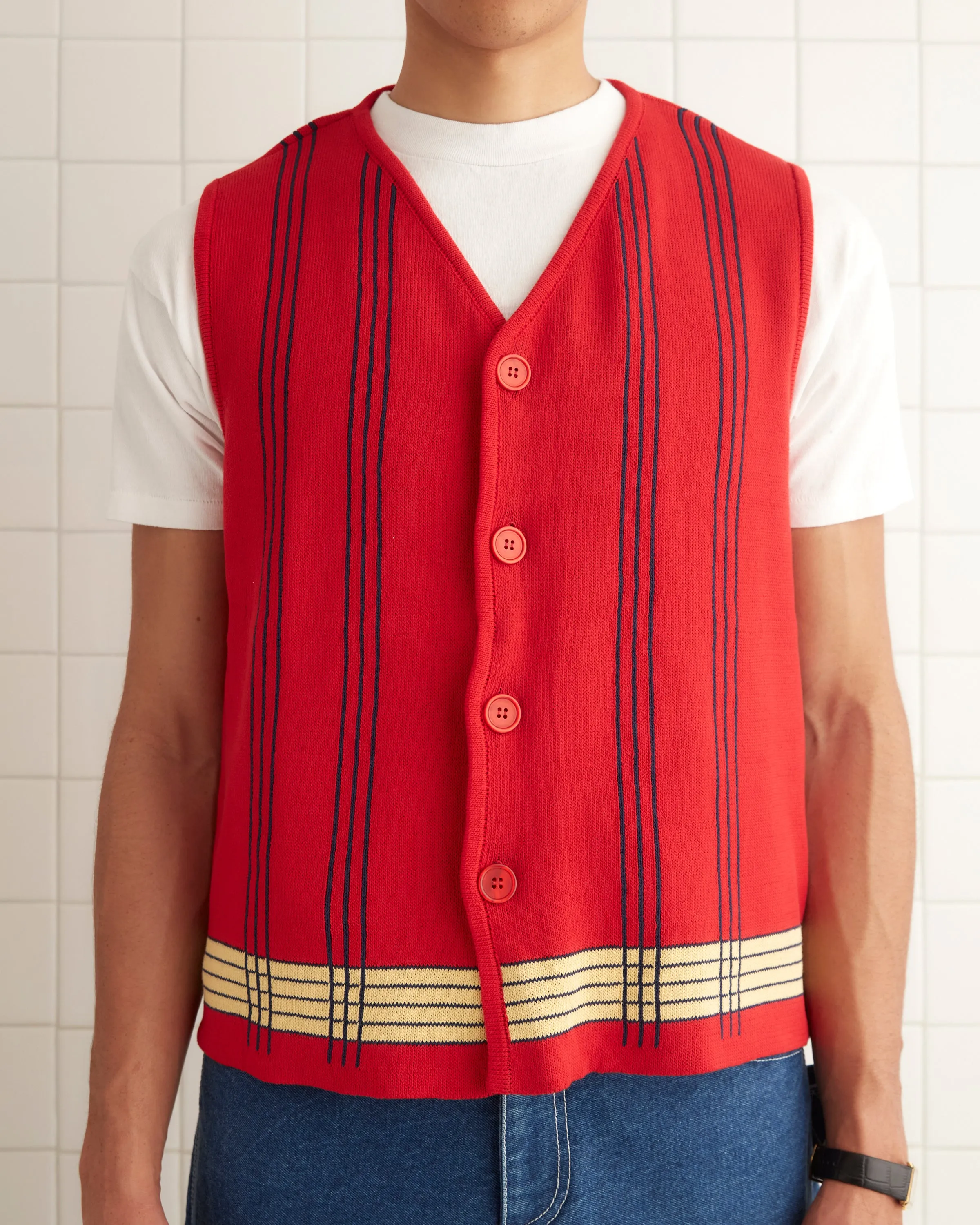 Treble Plaid Vest sold by BODE product image thumbnail 2