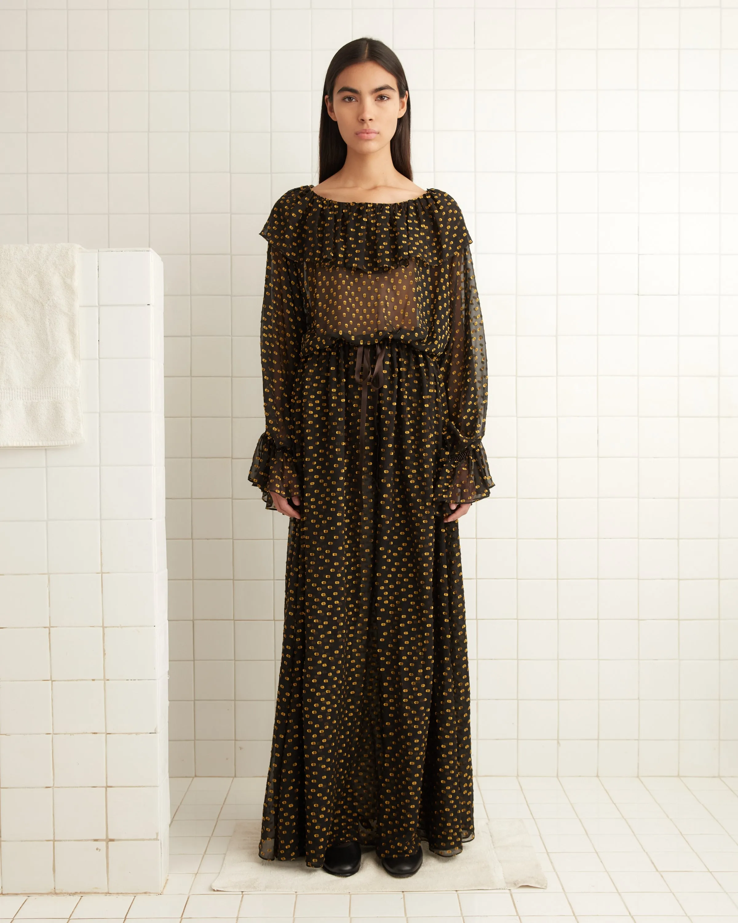 Stadium Dot Gown sold by BODE