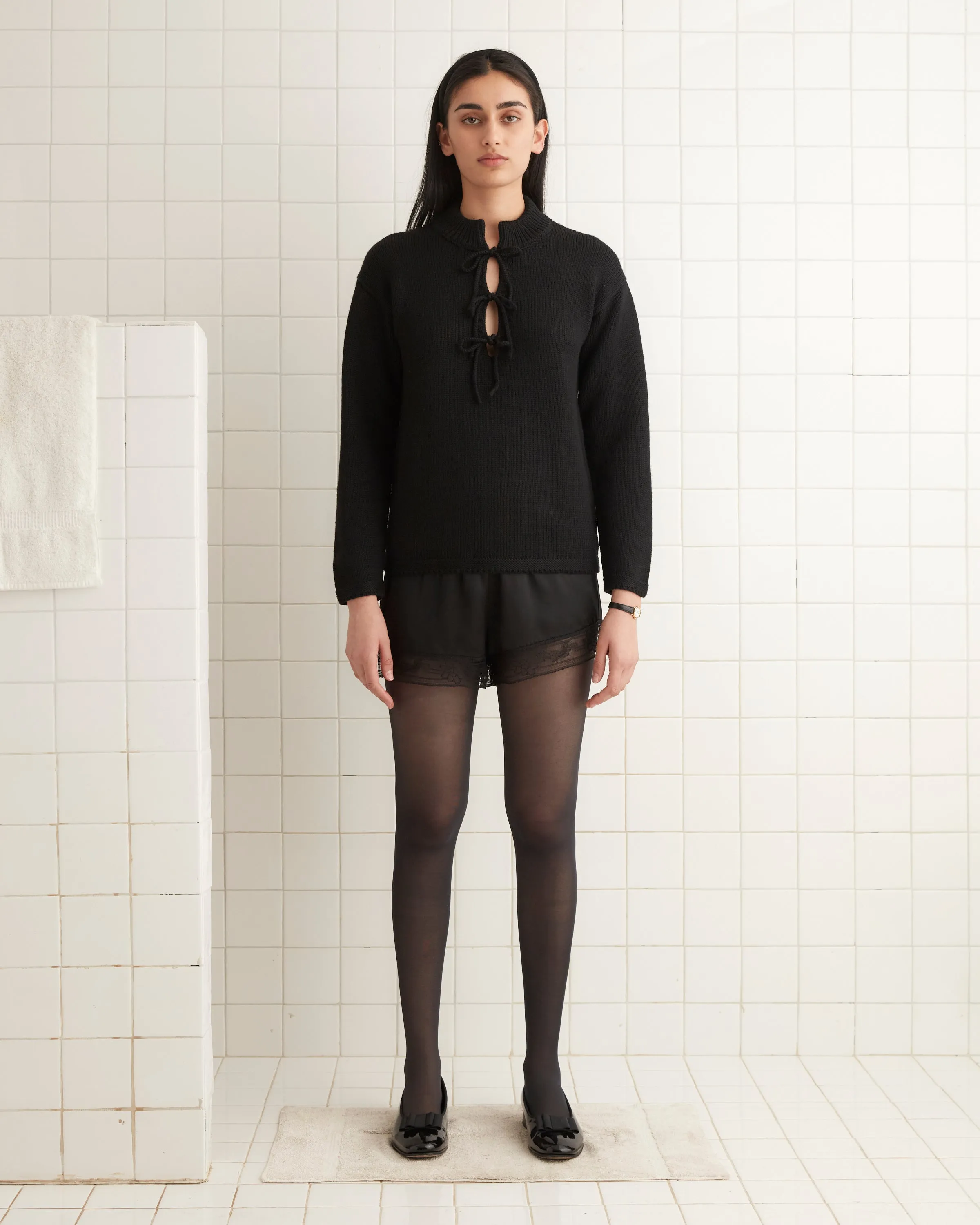 Solid Front Tie Pullover sold by BODE