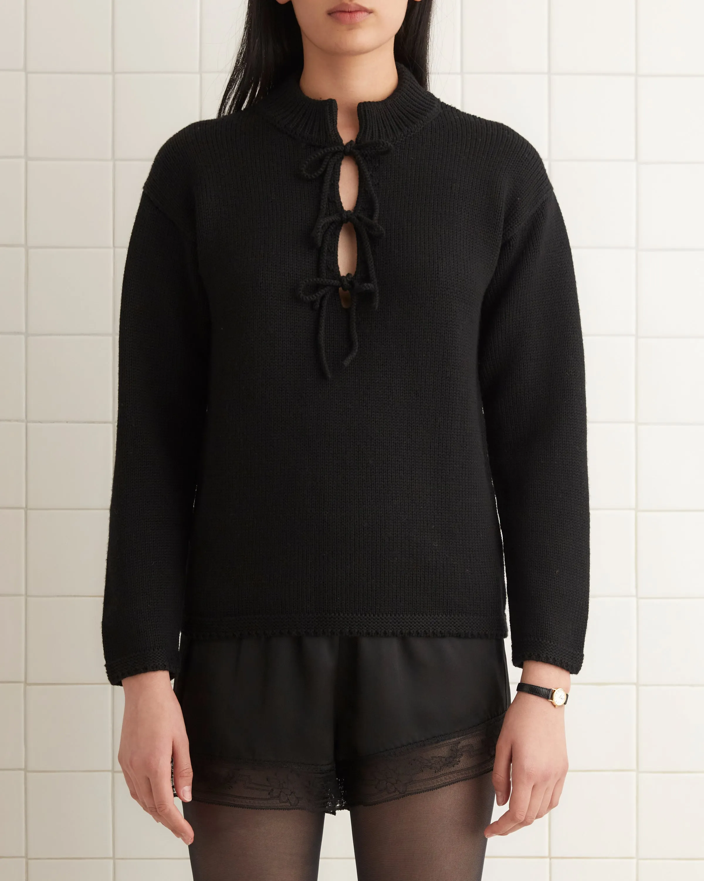 Solid Front Tie Pullover sold by BODE product image thumbnail 2