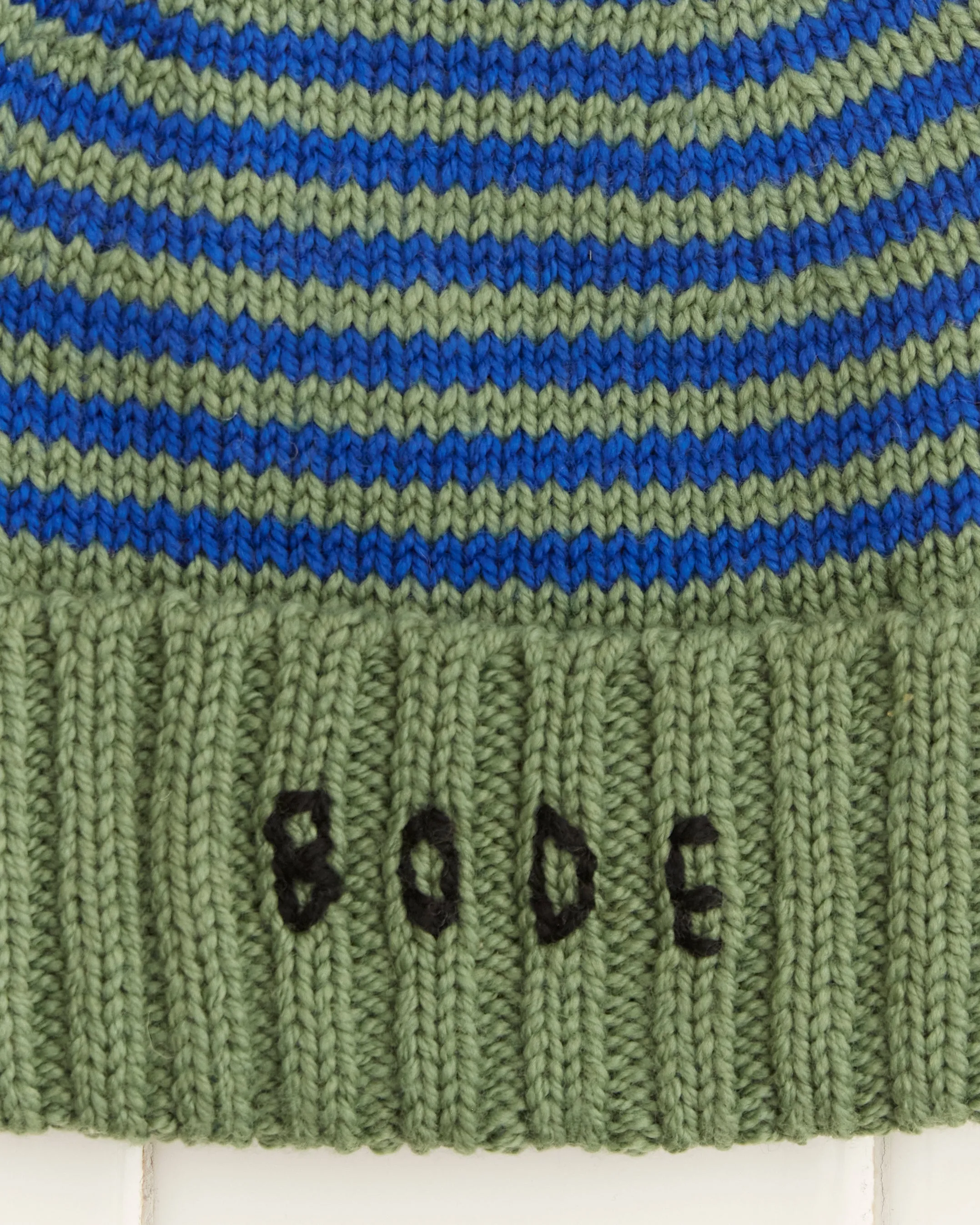Roll-Up Tassel Beanie - Green sold by BODE product image thumbnail 2