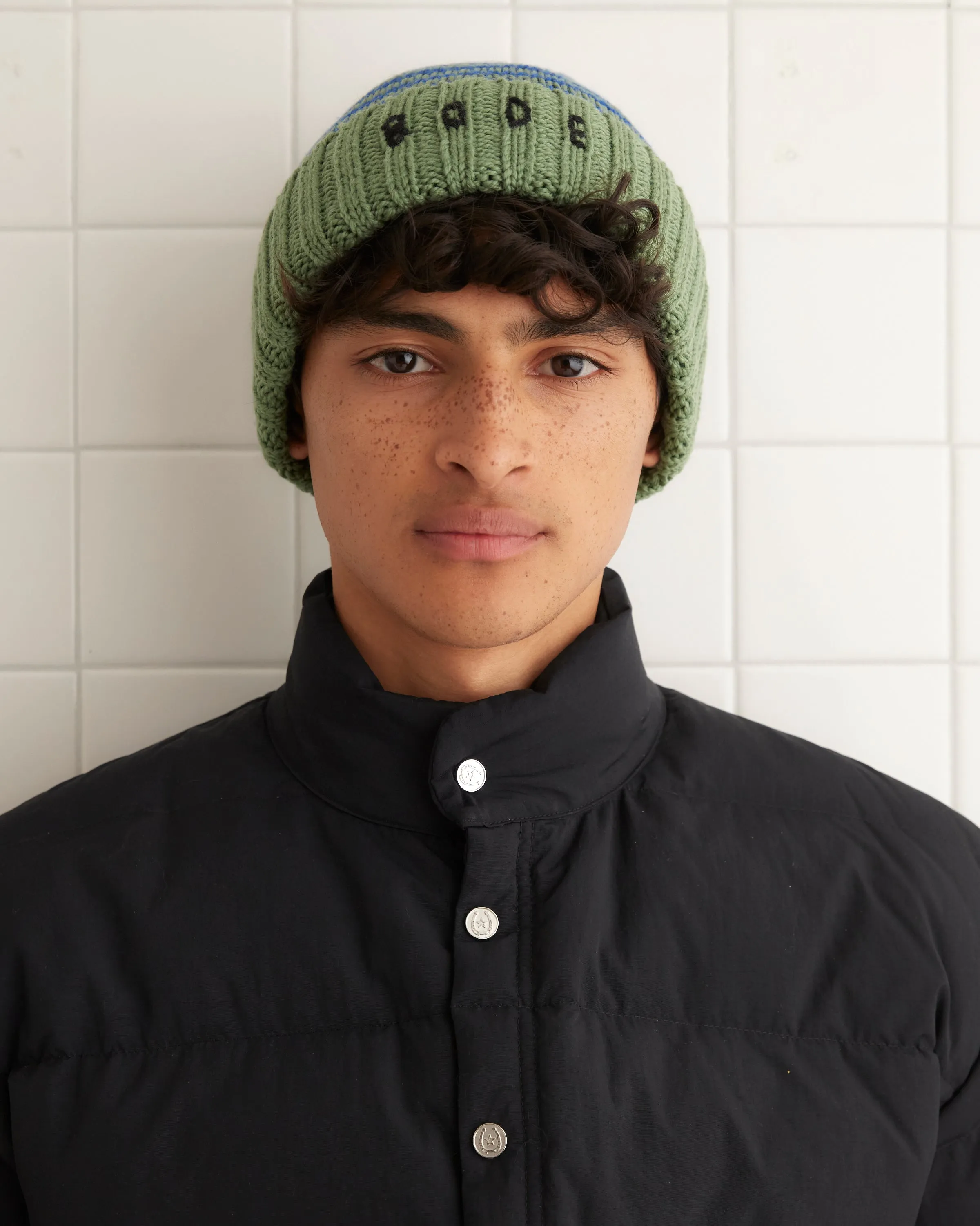 Roll-Up Tassel Beanie - Green sold by BODE product image thumbnail 3