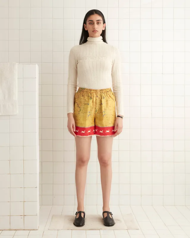 Morocco Map Shorts sold by BODE