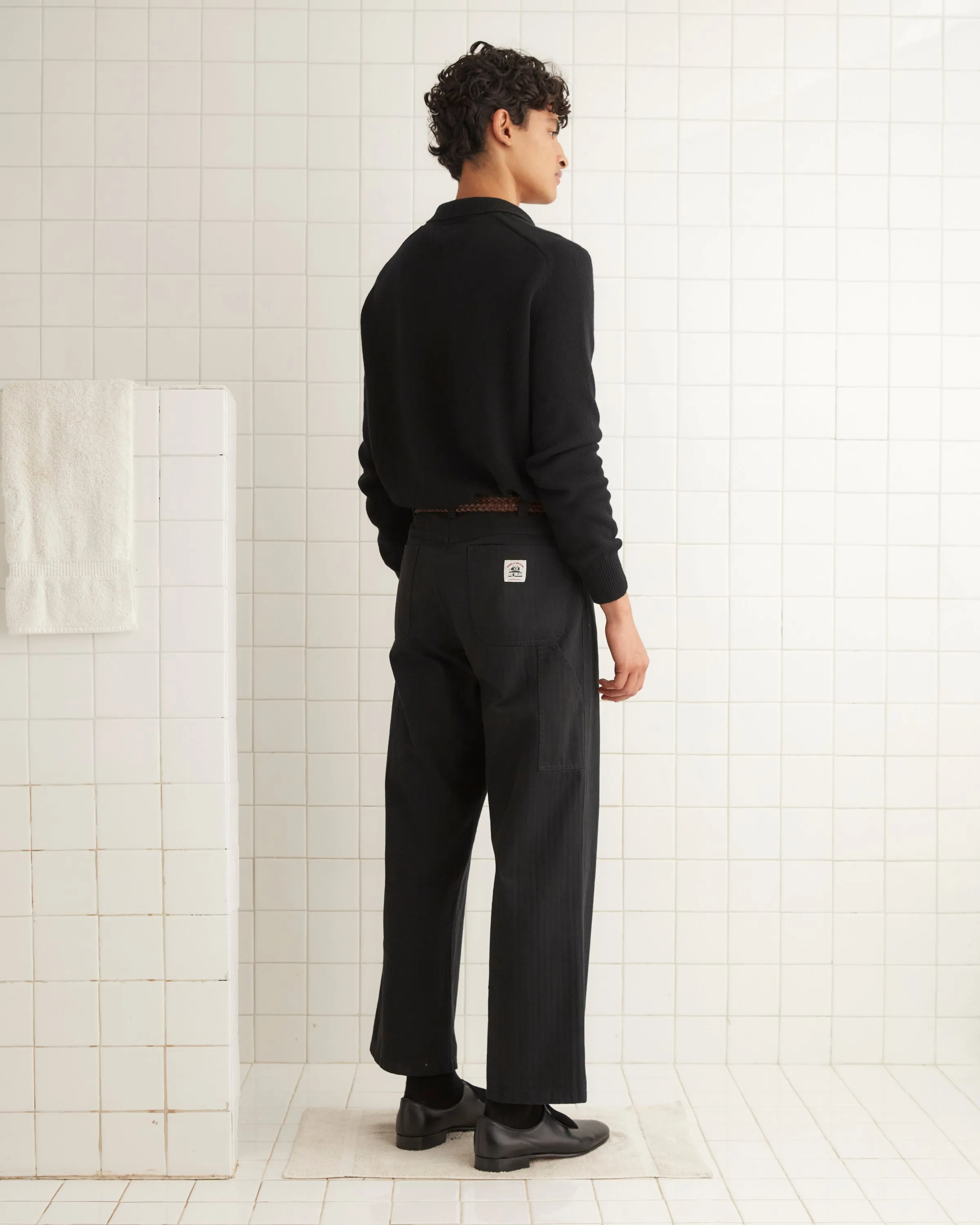 Cashmere Polo - Black sold by BODE product image thumbnail 3