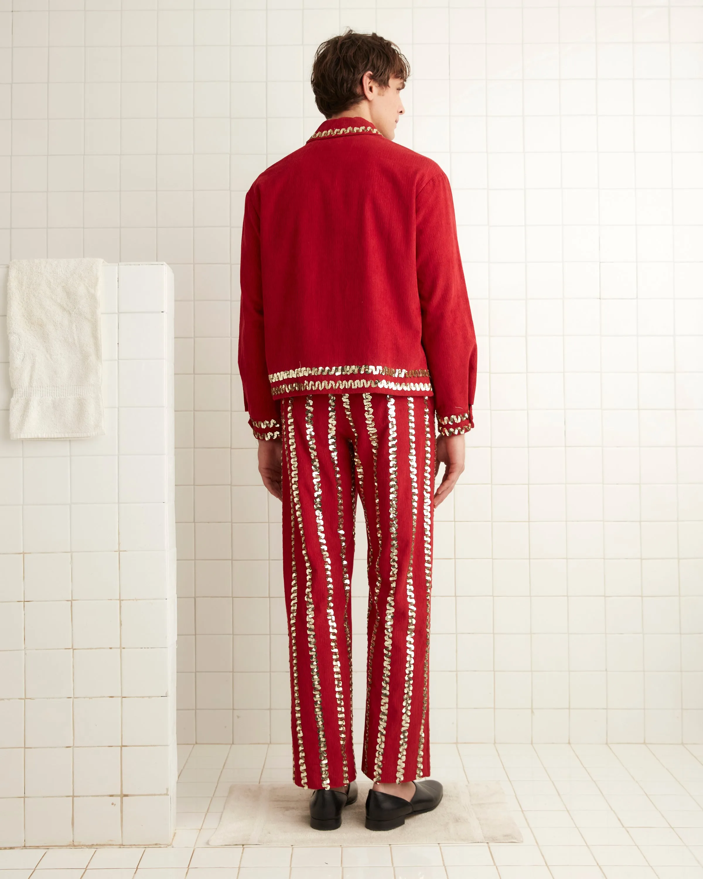 Bandstand Jacket - Red sold by BODE product image thumbnail 3