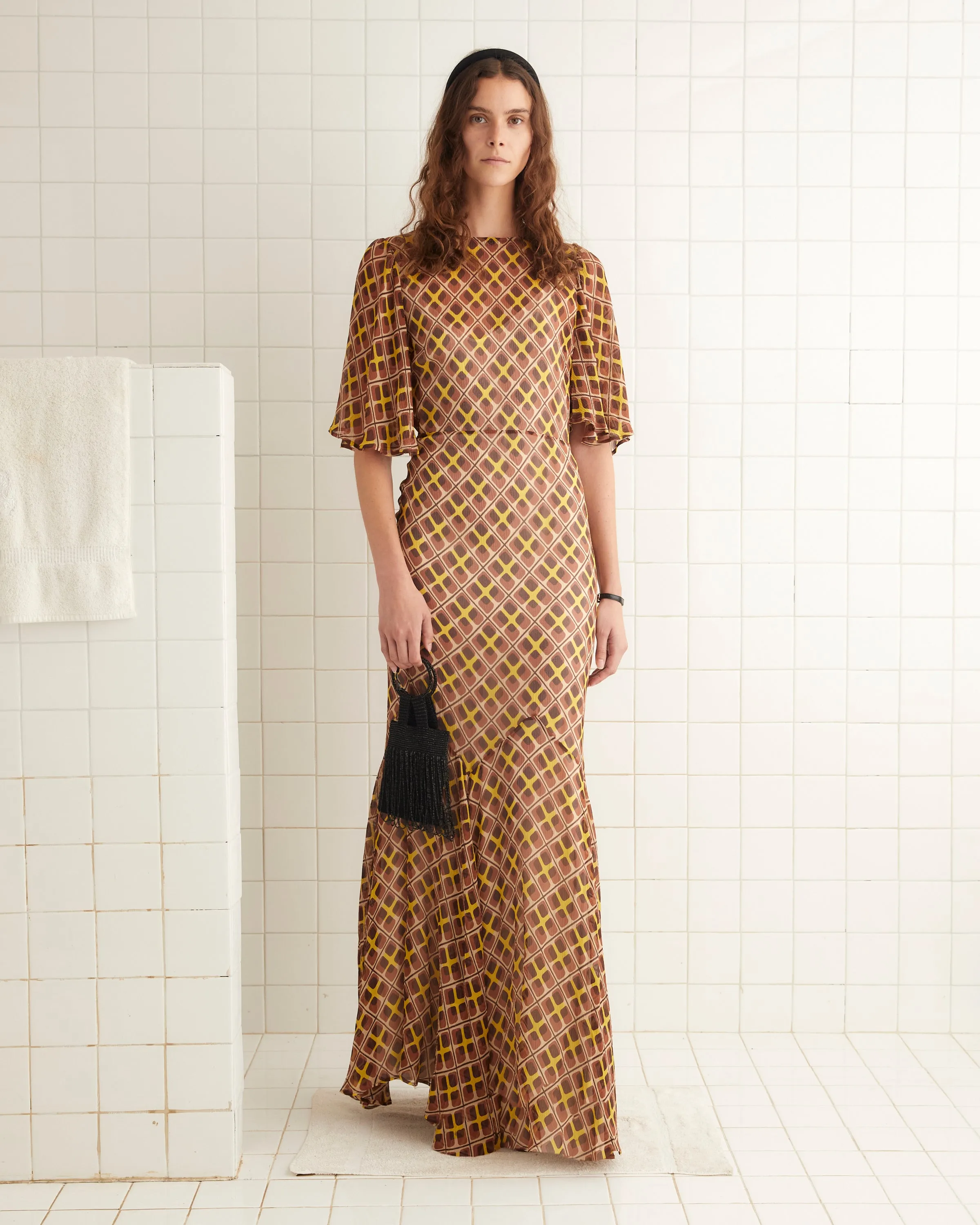 Cattail Plaid Fair Gown sold by BODE product image thumbnail 2