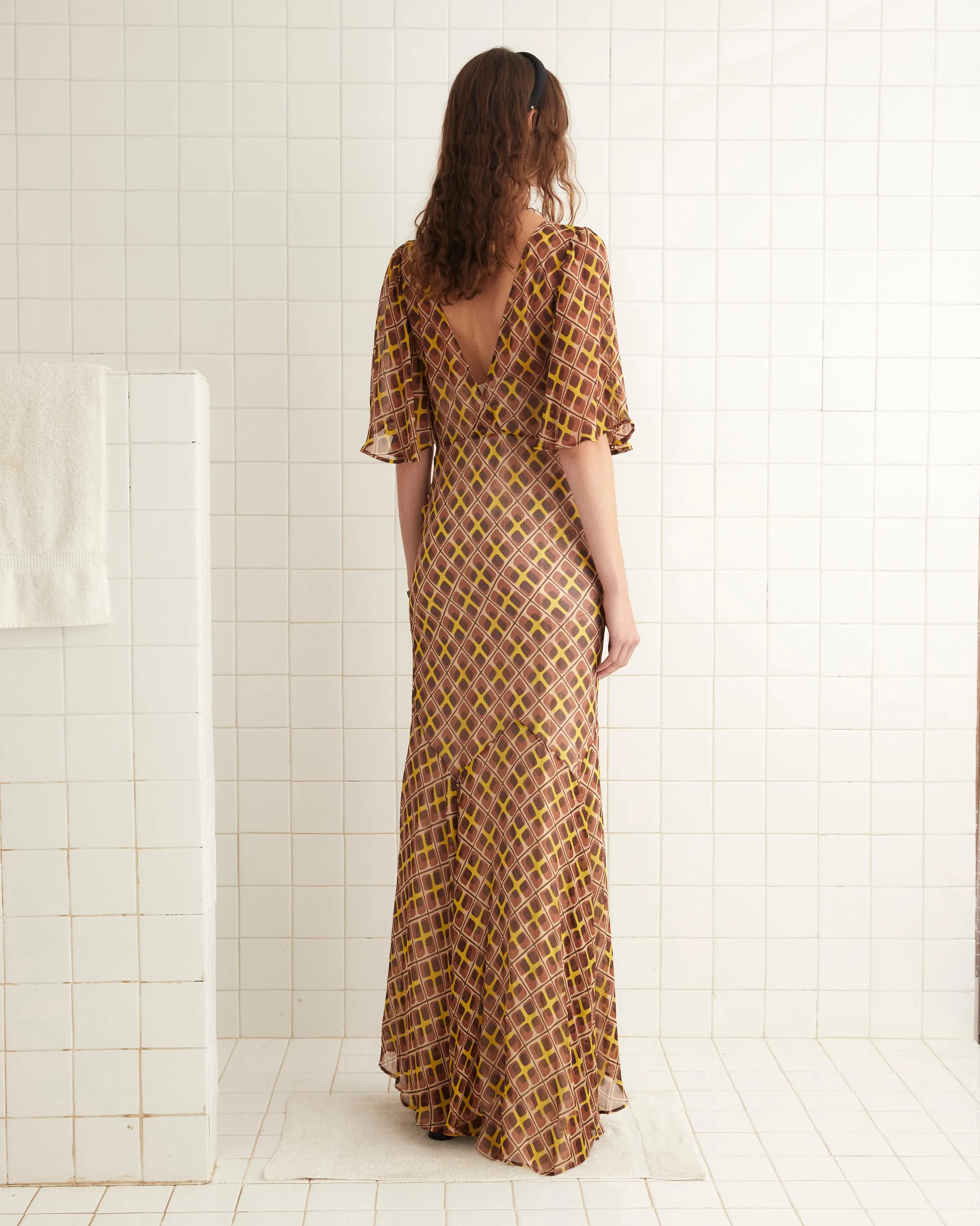 Cattail Plaid Fair Gown sold by BODE product image thumbnail 5