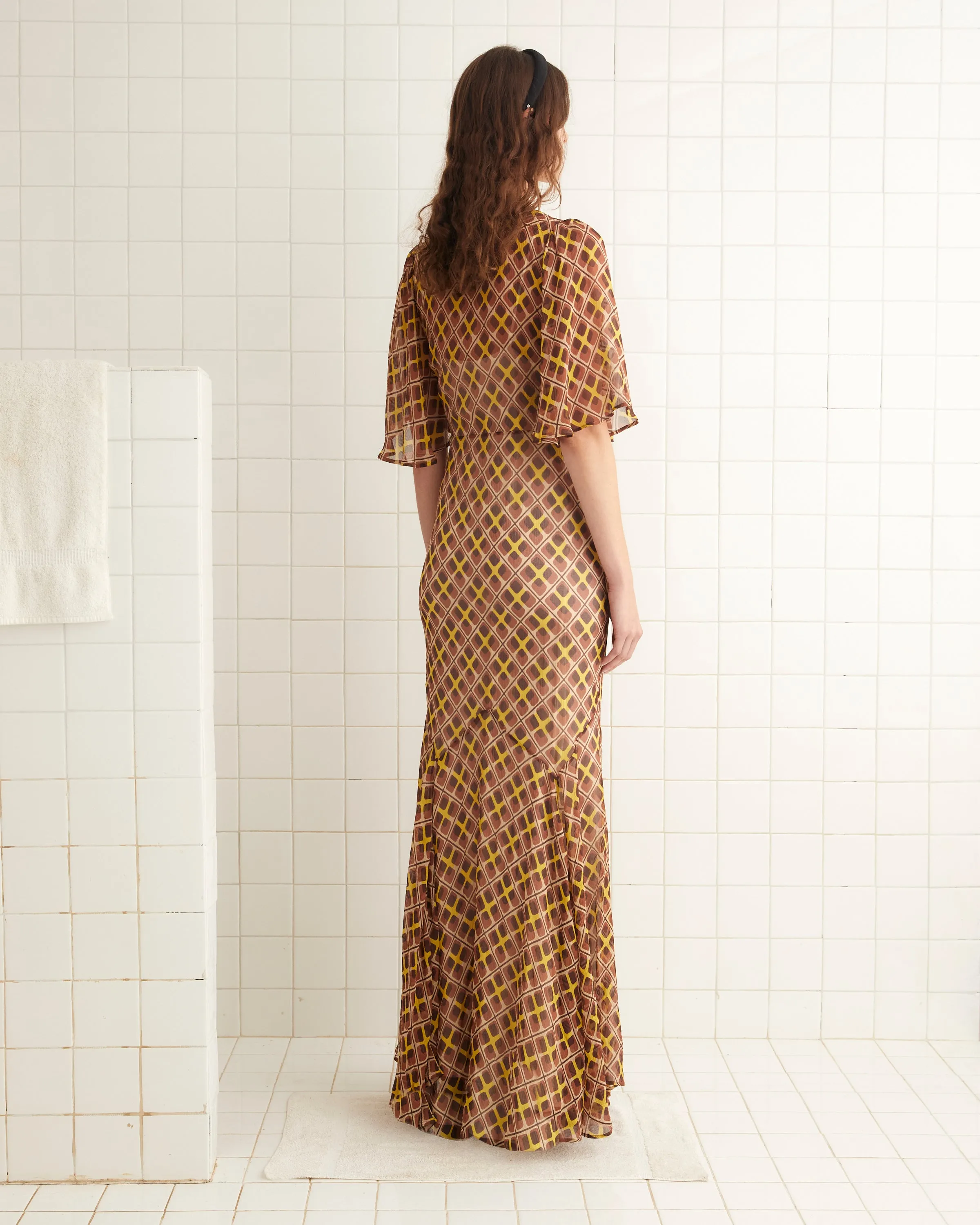 Cattail Plaid Fair Gown sold by BODE product image thumbnail 4