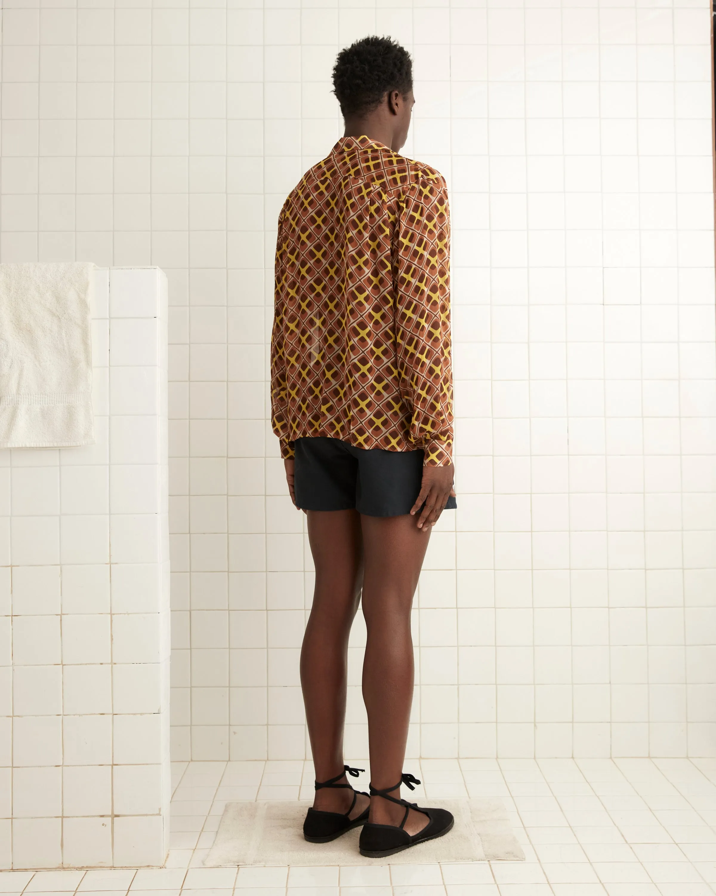 Cattail Plaid Long Sleeve Shirt sold by BODE product image thumbnail 3