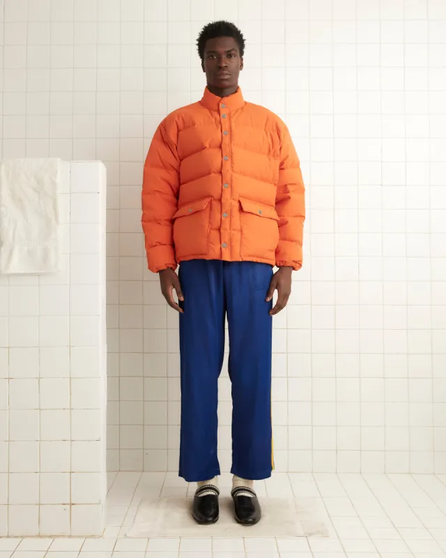 Burlington Puffer Jacket - Orange sold by BODE