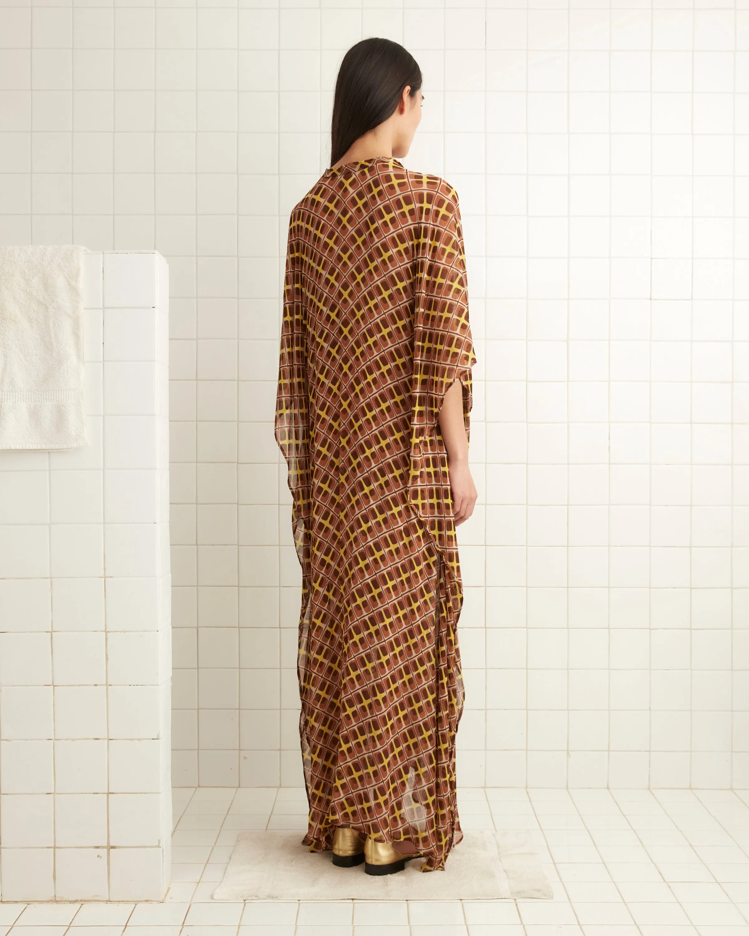 Cattail Plaid Kaftan sold by BODE product image thumbnail 3