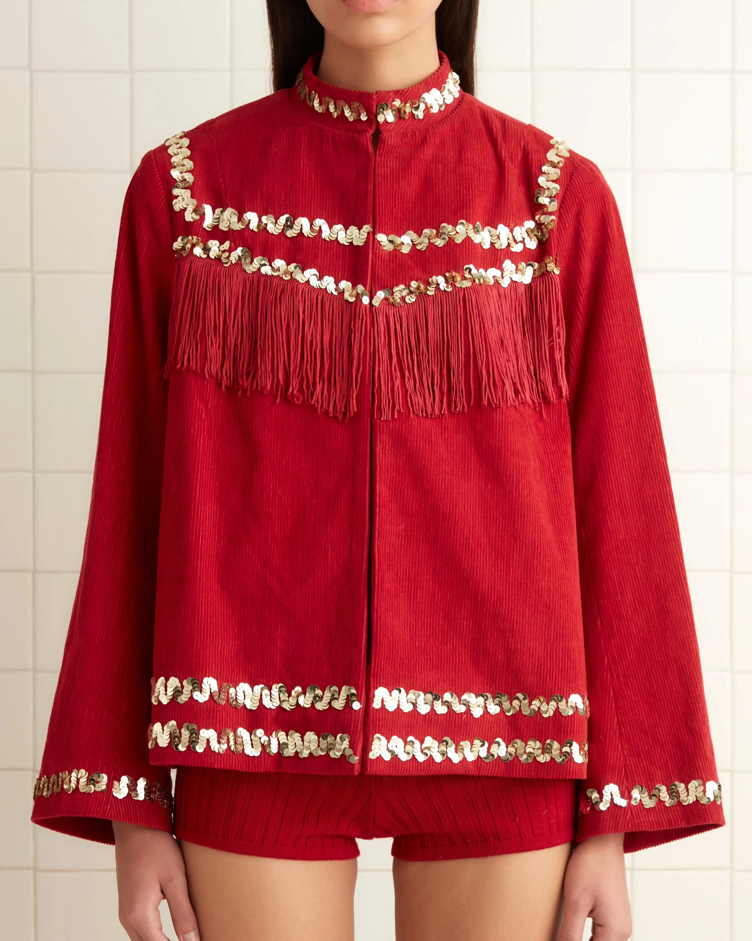 Bandstand Fringe Jacket sold by BODE product image thumbnail 2