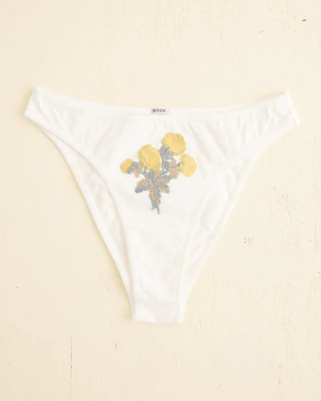 Embroidered Bouquet Briefs made by BODE