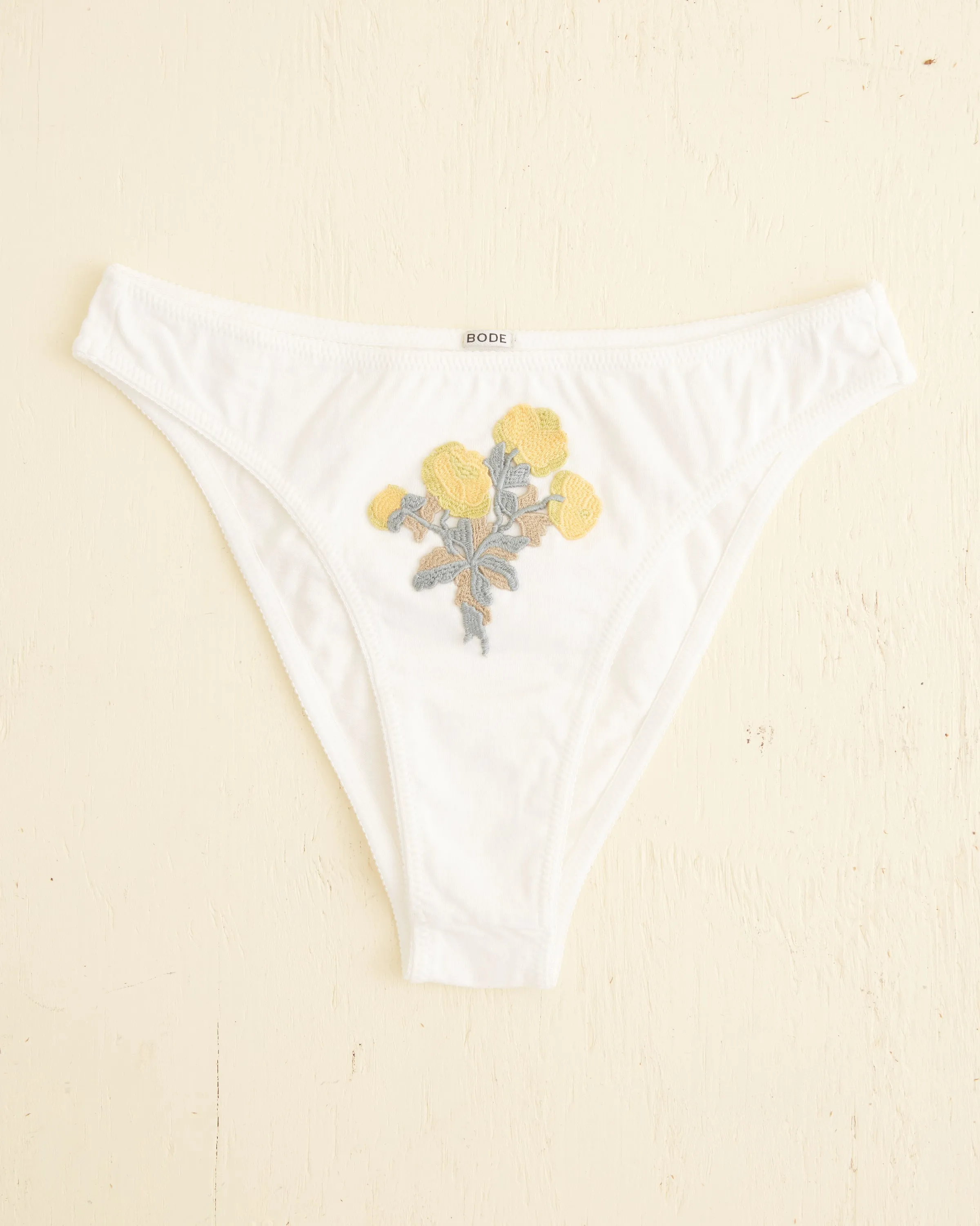 Embroidered Bouquet Briefs sold by BODE