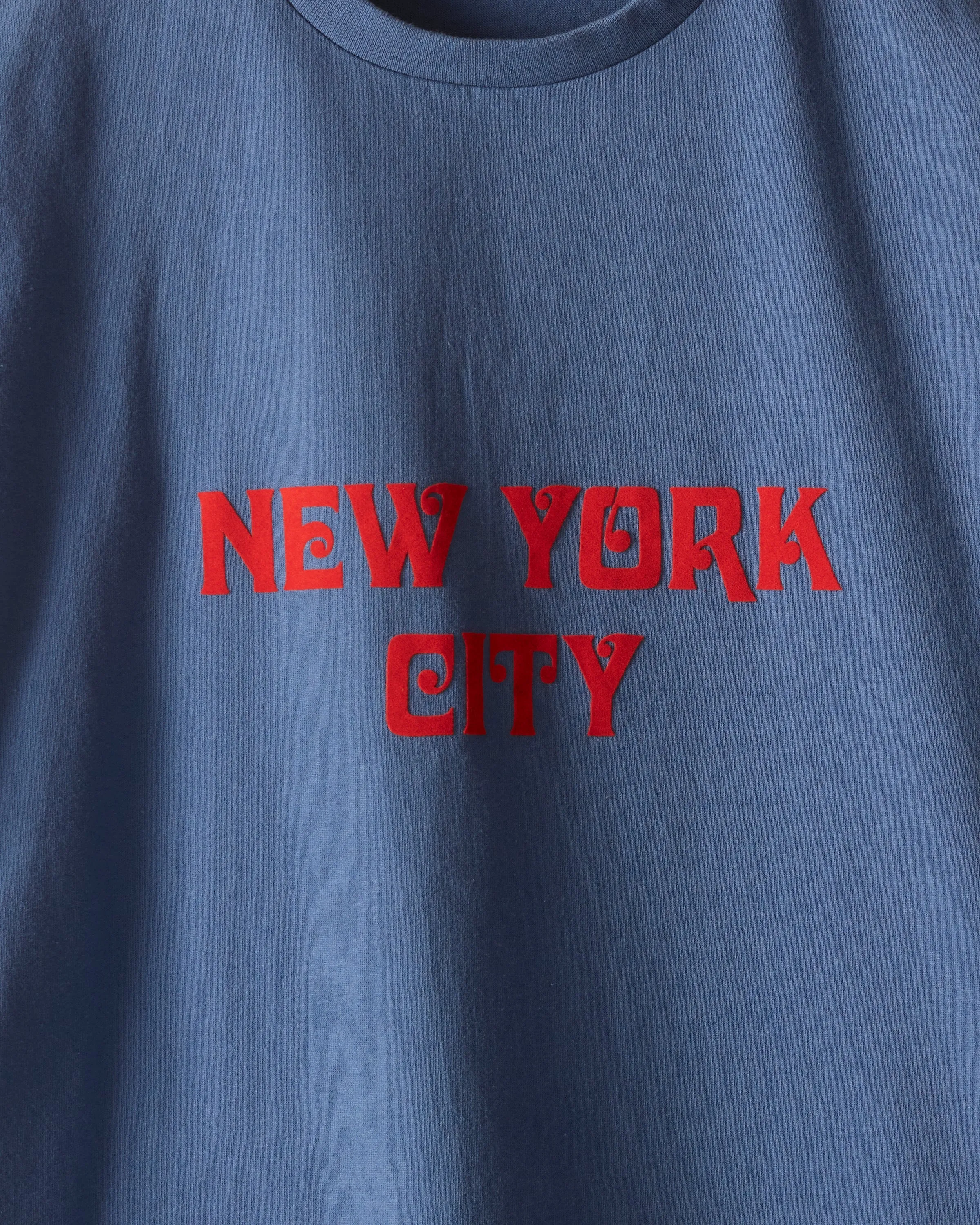 Flocked Nouveau Tee - Blue sold by BODE product image thumbnail 2