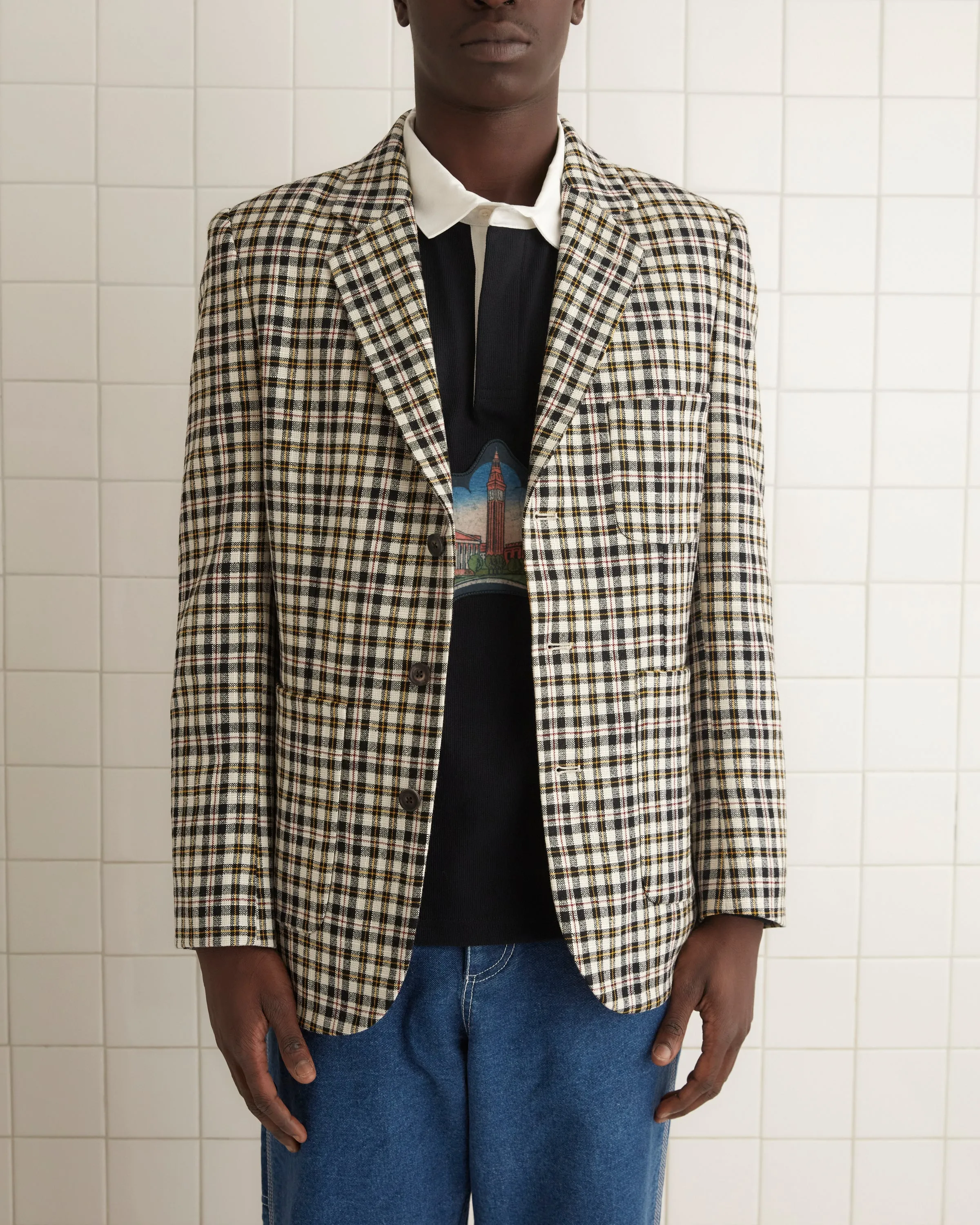 Pelican Plaid Suit Jacket - 42 sold by BODE product image thumbnail 3