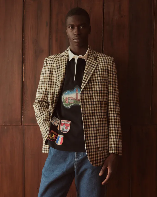 Pelican Plaid Suit Jacket - 42 sold by BODE